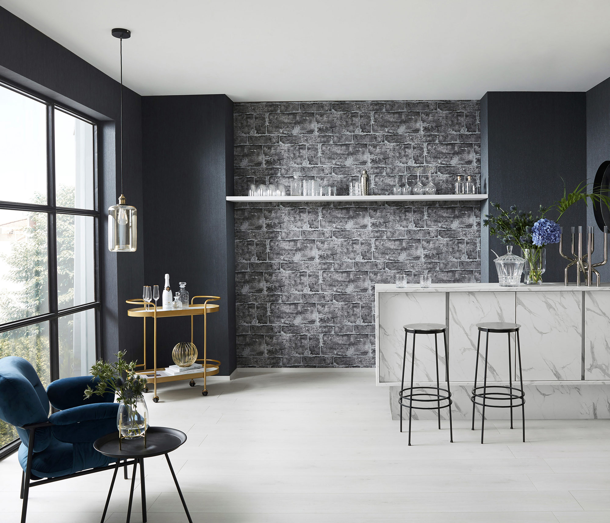 Erismann Vliestapete GMK Fashion for Walls 3 dunkelgrau 1022