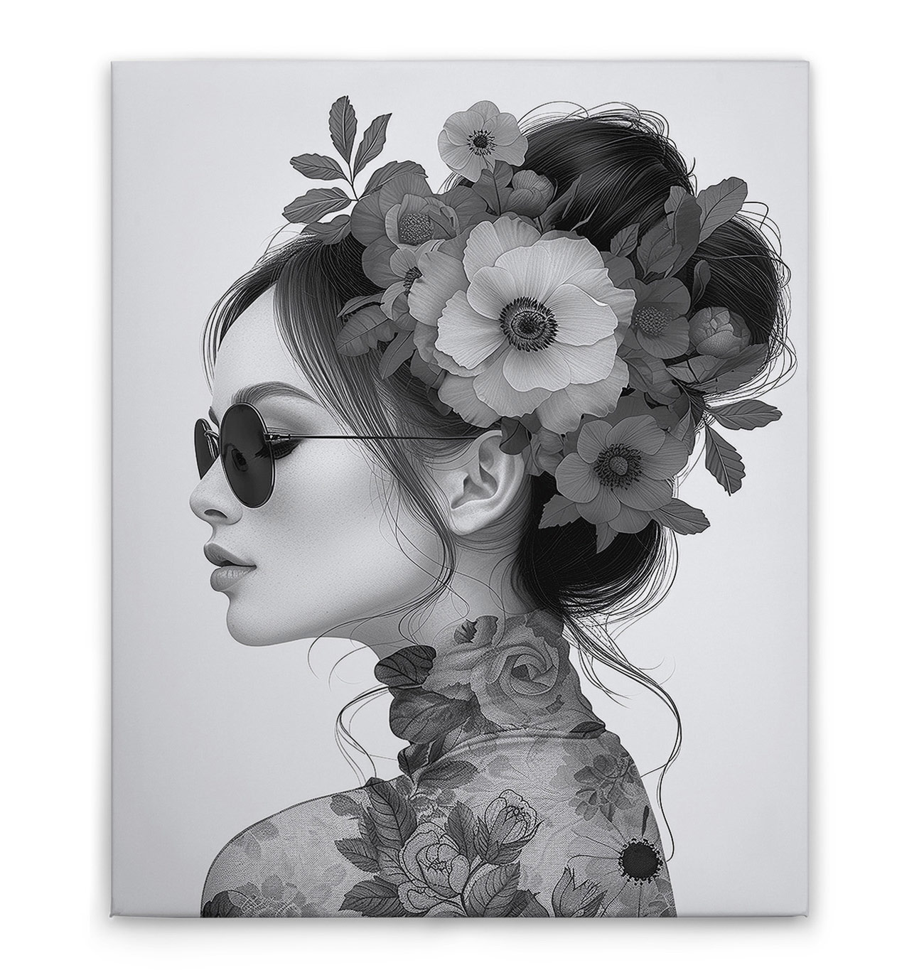 AS Leinwandbild Flowergirl Grey DD132895