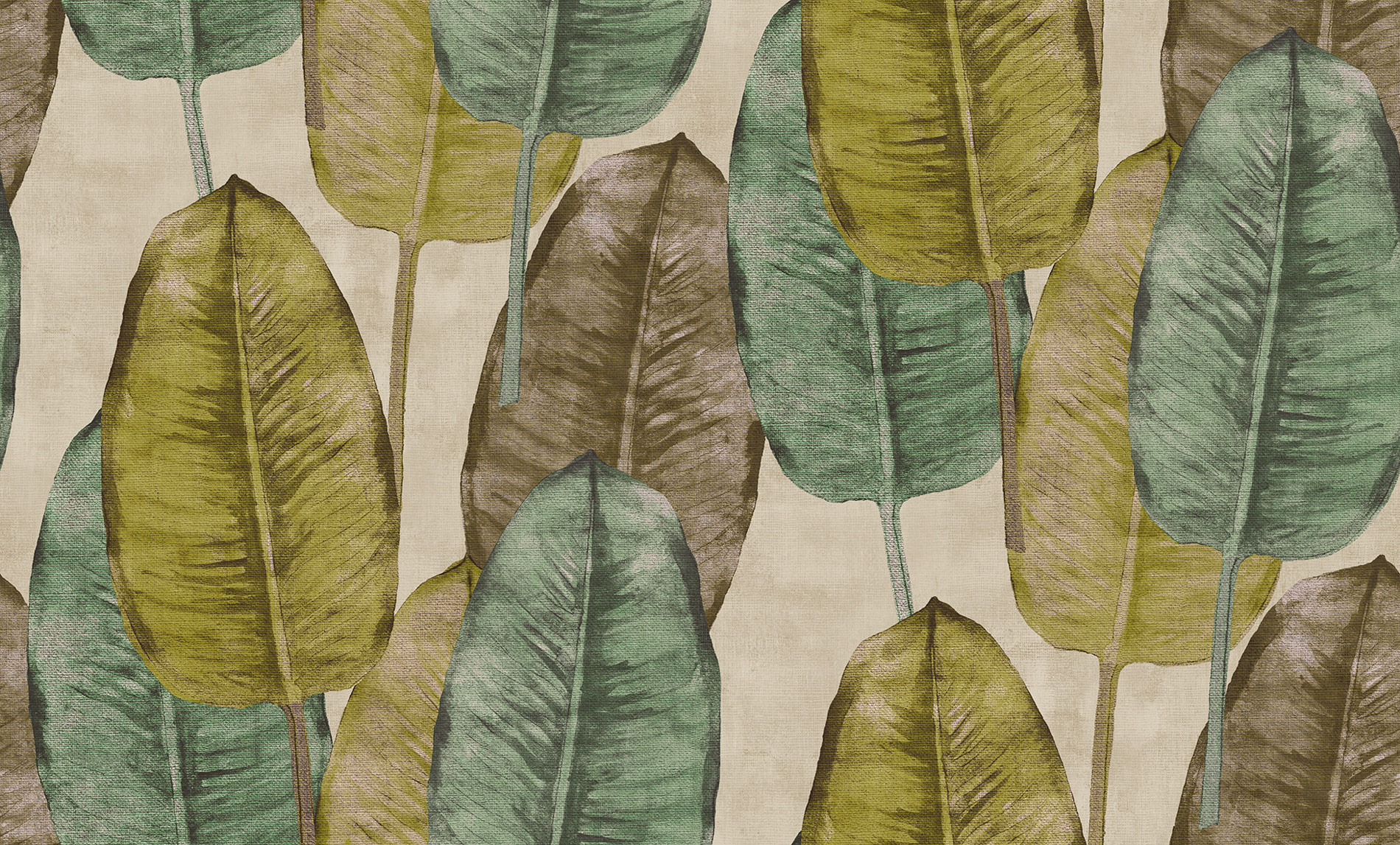 Thomas Vliestapete Pacific Island beige Blätter