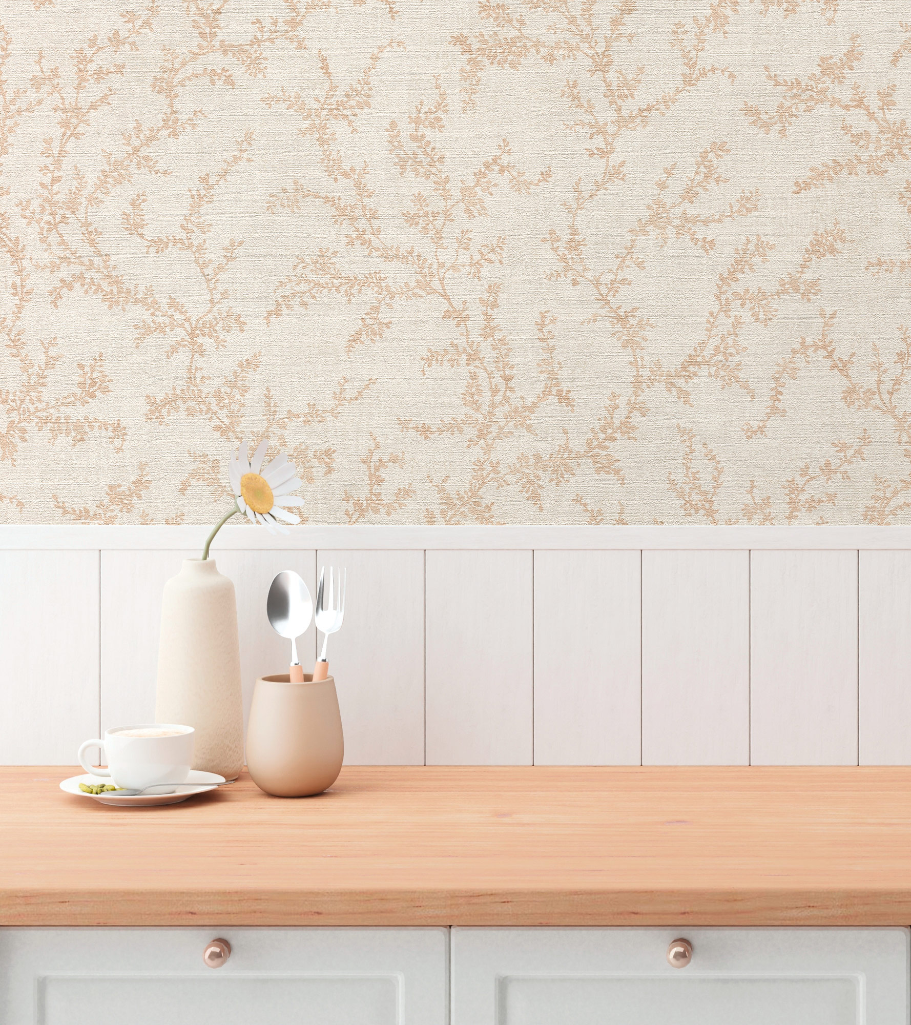 AS Vliestapete Hygge 3 Natur Creme 790901