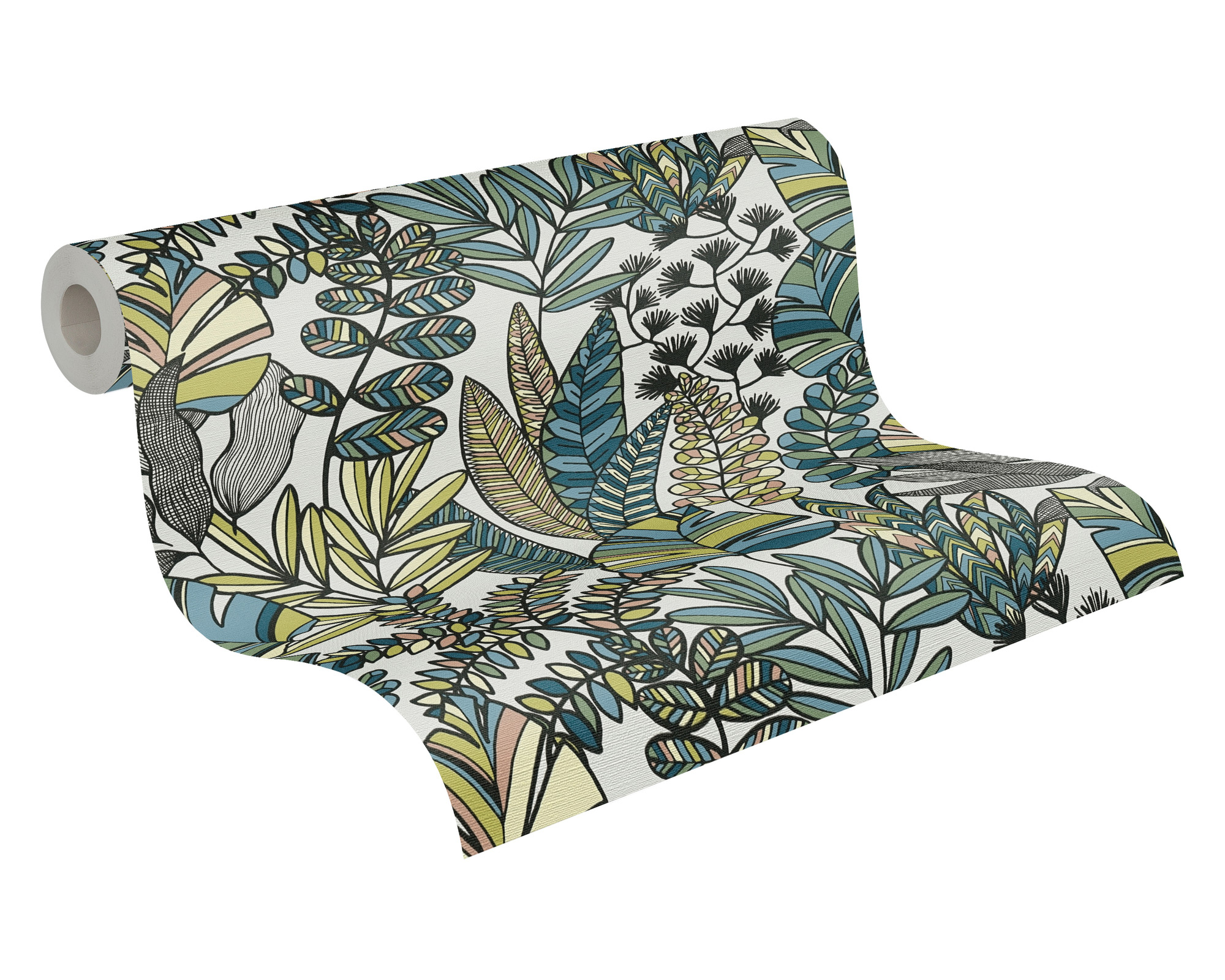 AS Vliestapete Antigua Satin Florale Tapete Weiß 390951