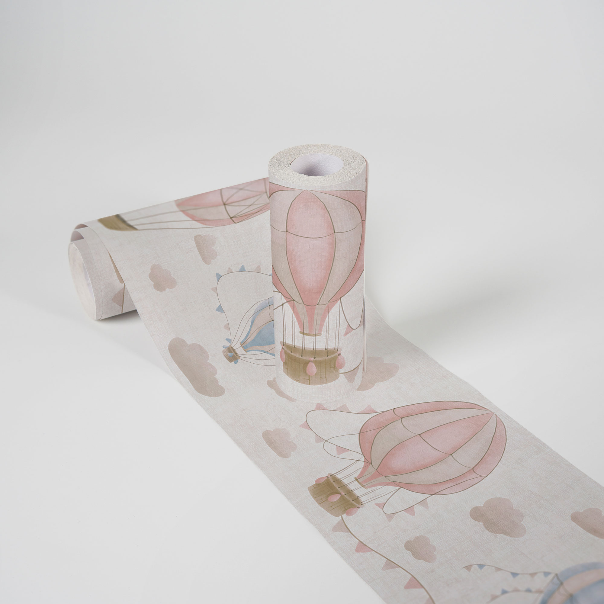 AS Borte Bordüre Lilly & Luis Luftballons Beige 771351