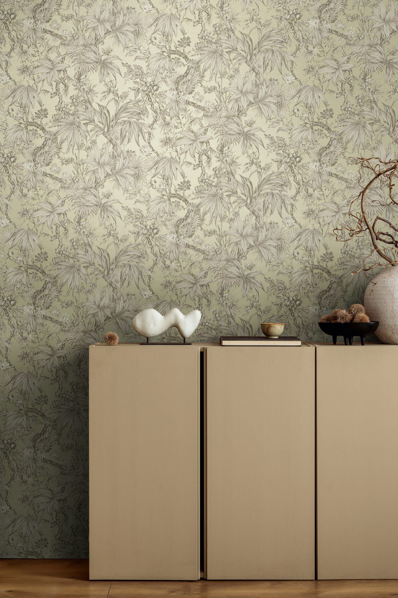 AS Vliestapete History of Art 2 Floral Grau 790475