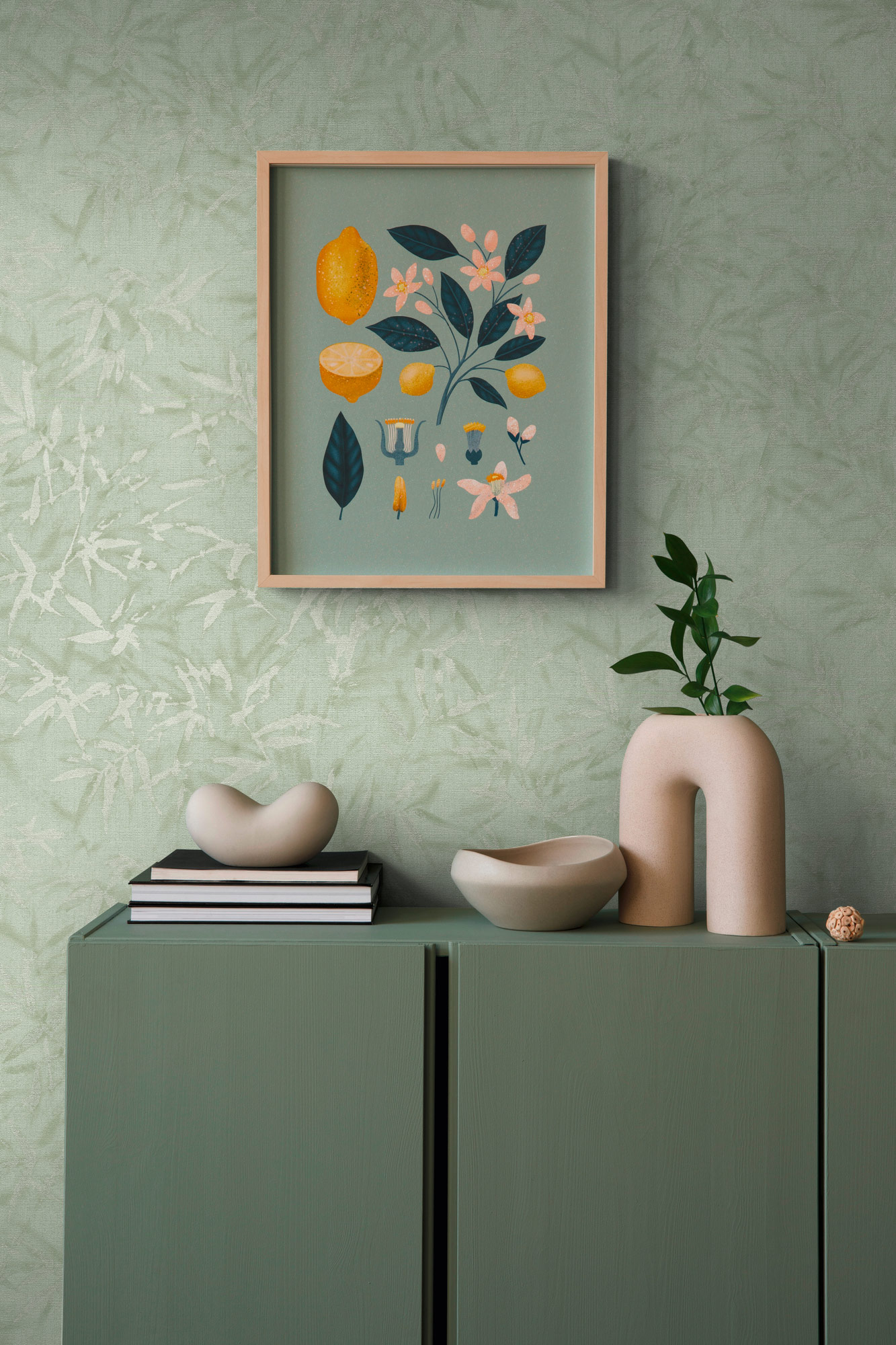 AS Vliestapete History of Art 2 Floral Grün 790464