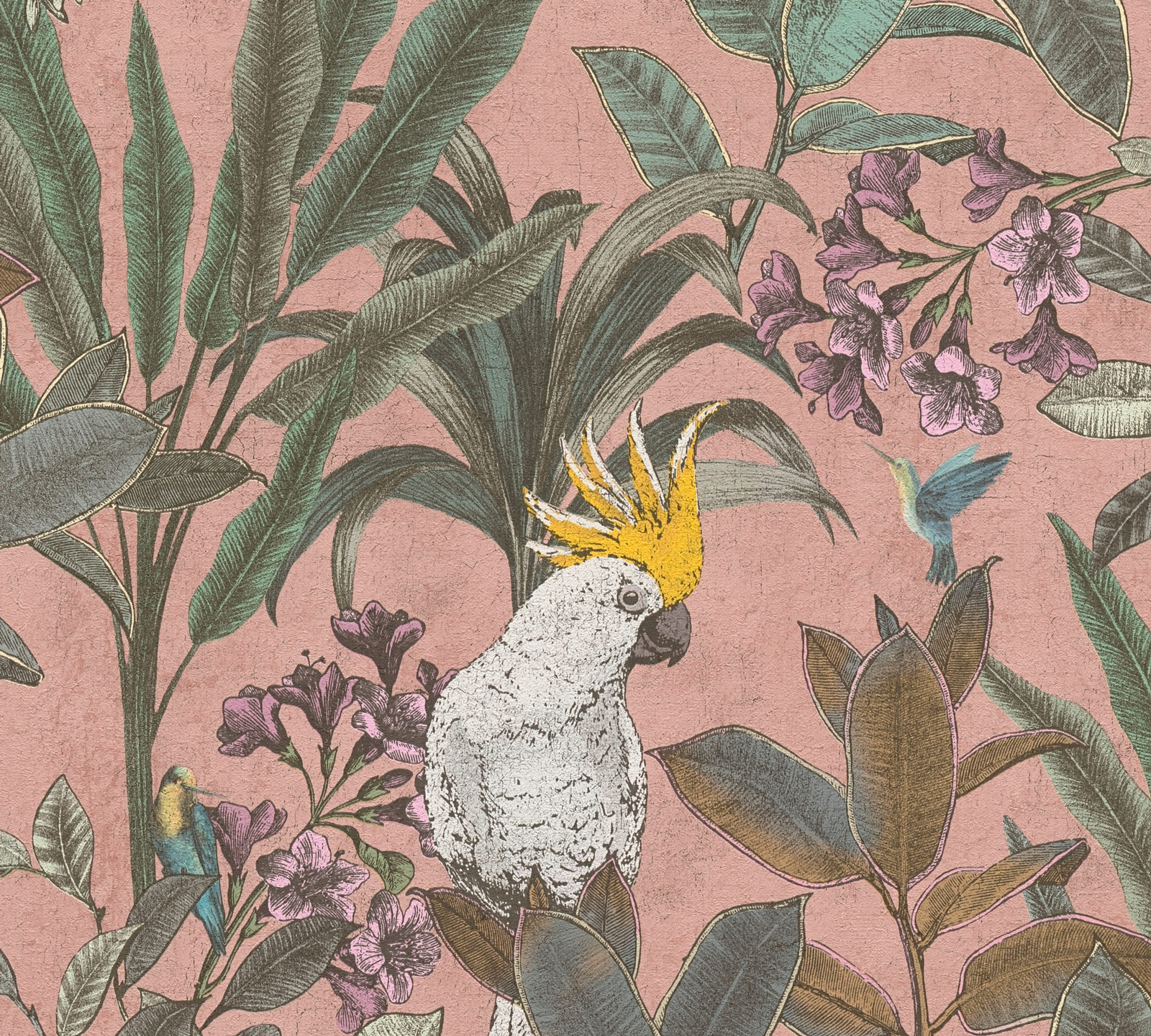 AS Vliestapete PintWalls II Papagei Rosa 397481