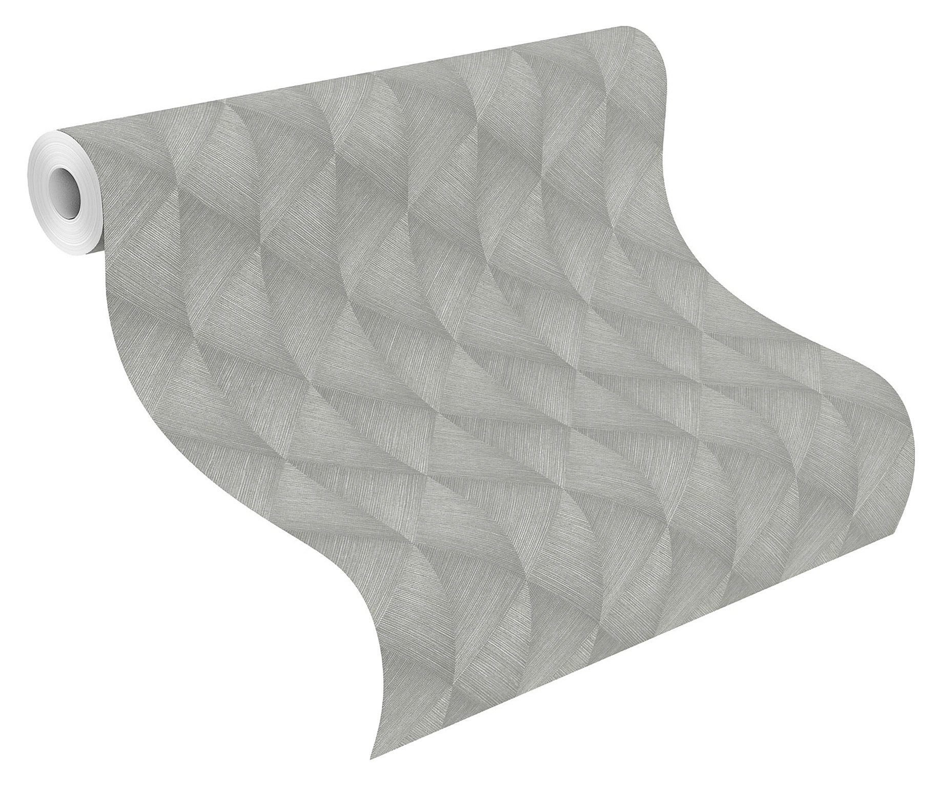 Rasch Vliestapete Tropical House Dreiecke grau 687903