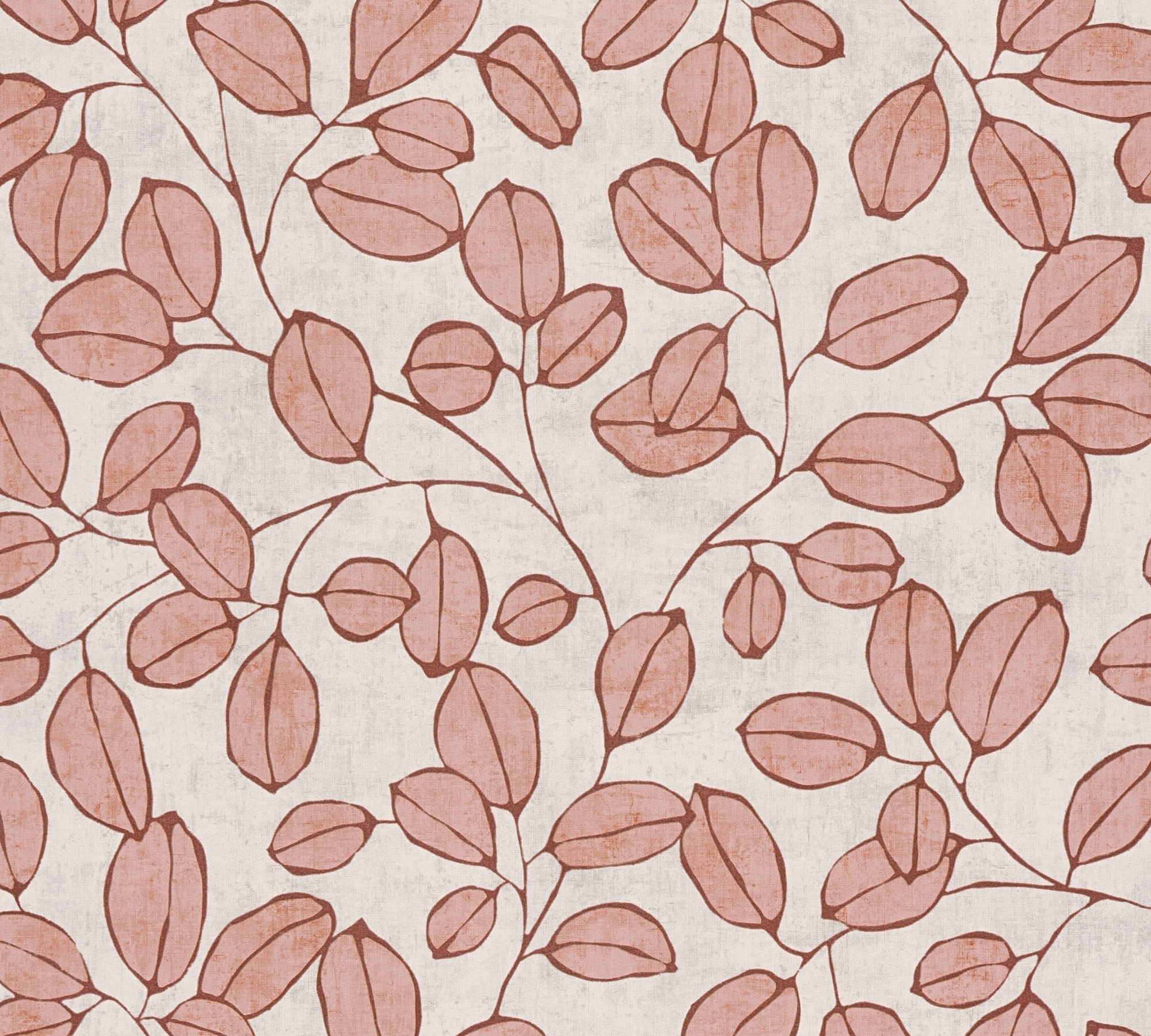 AS Vliestapete Nordic Feeling Blätter Rot 791482