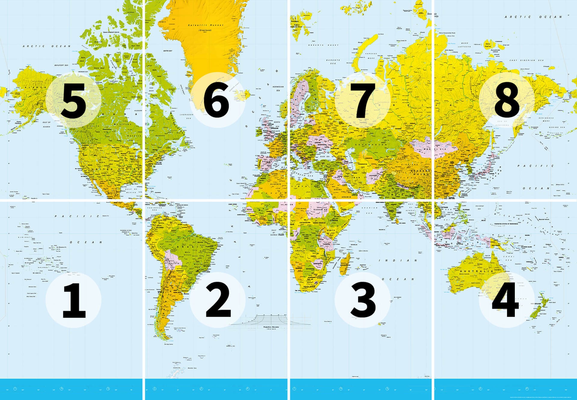 AS Fototapete Designwalls 2.0 World Map Weltkarte DD118885