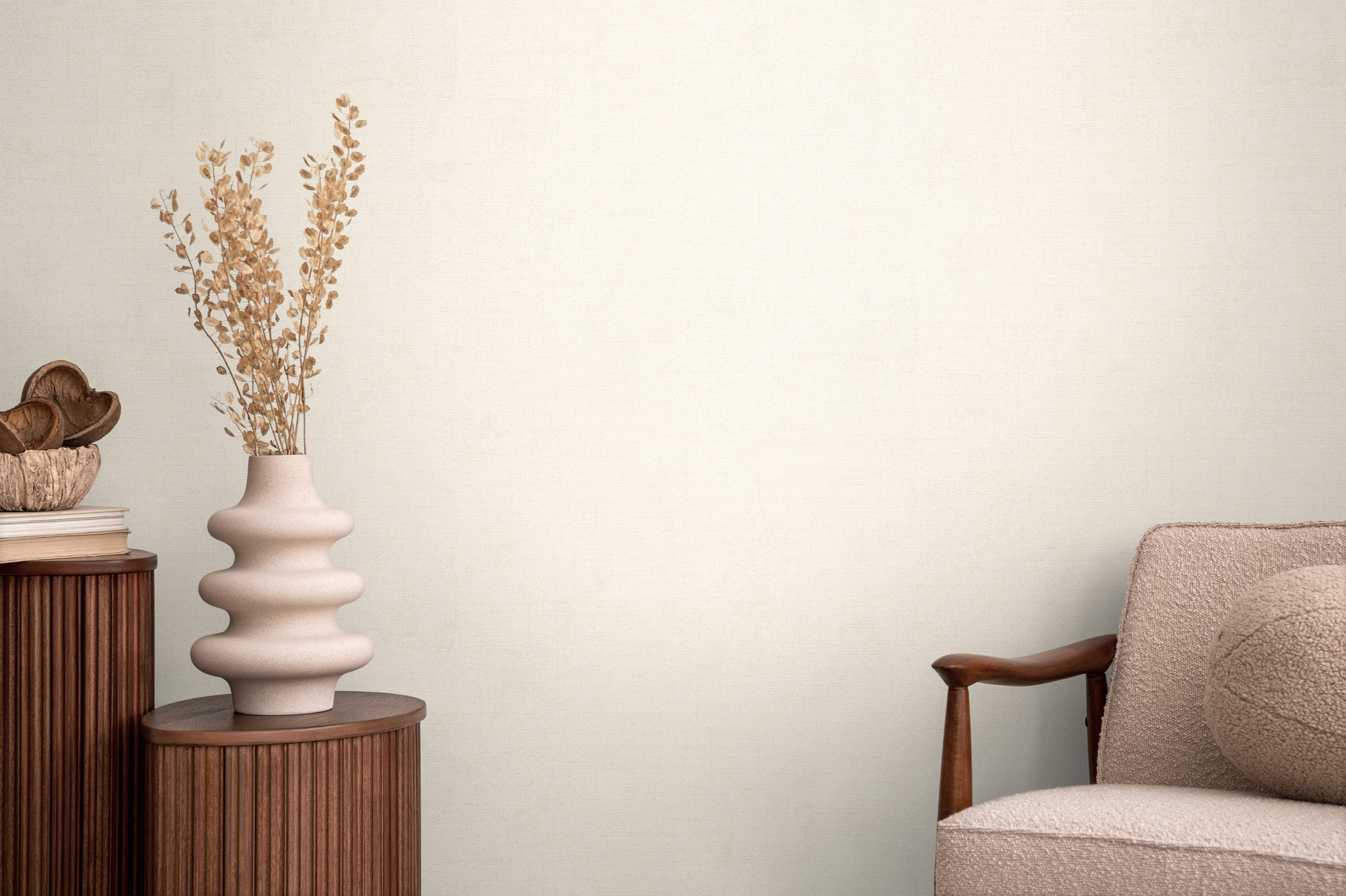 AS Vliestapete CosmoLiving Uni Weiß 790661