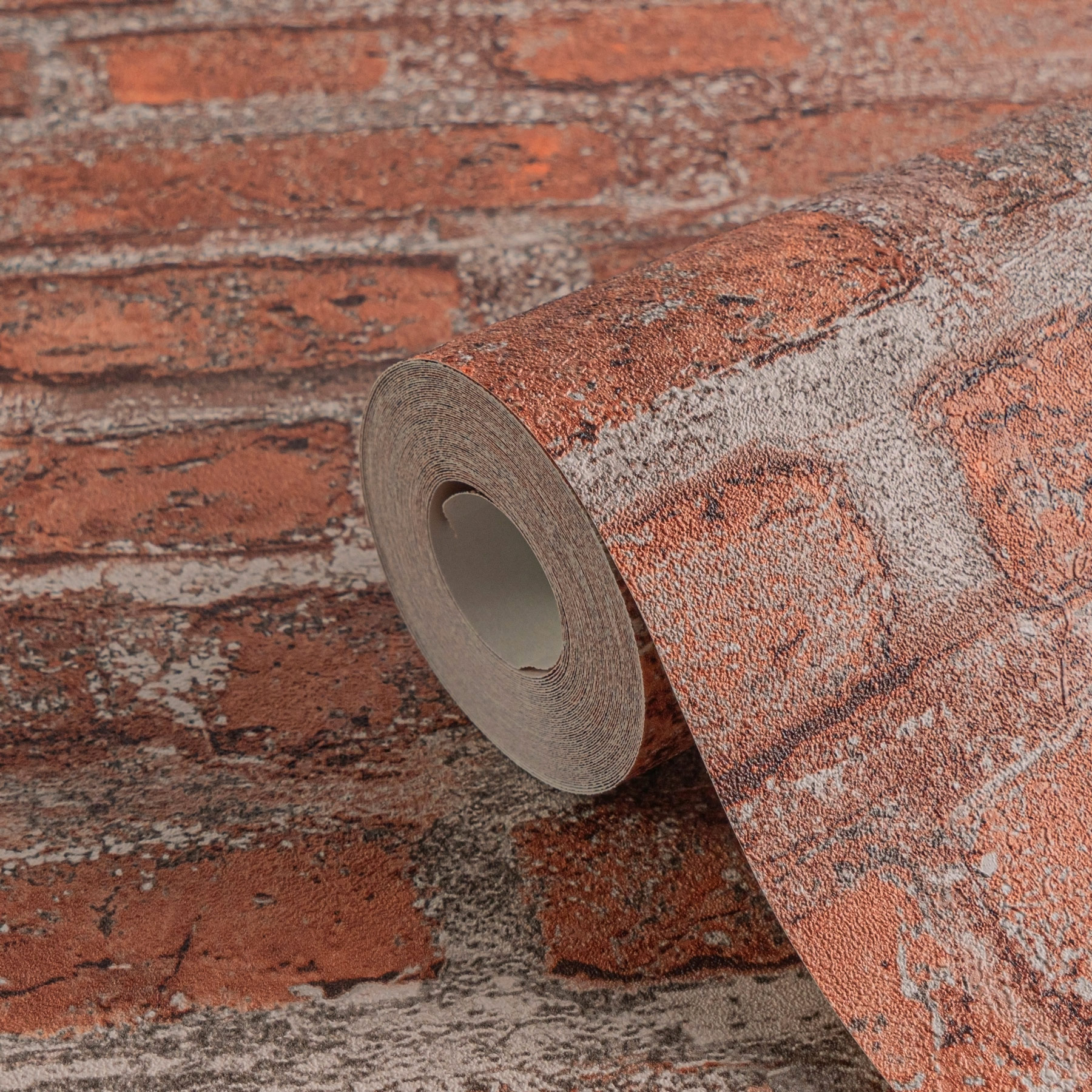 AS Vliestapete Elements 2 Steintapete Rot Mauer 361392