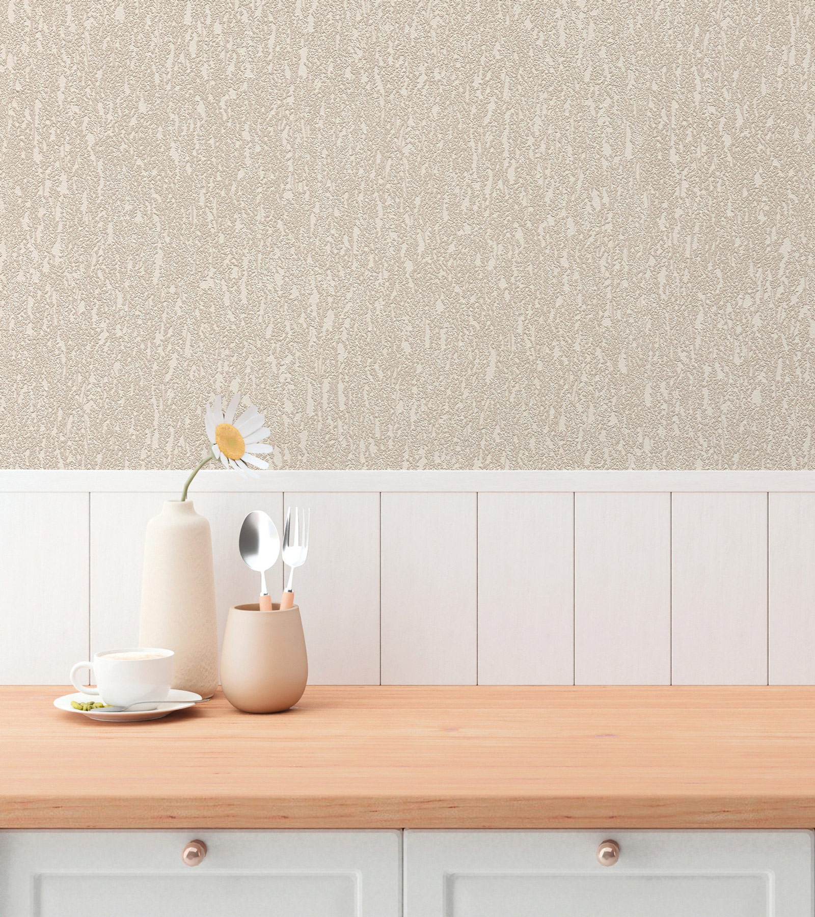 AS Vliestapete Hygge 3 Floral Beige 790955