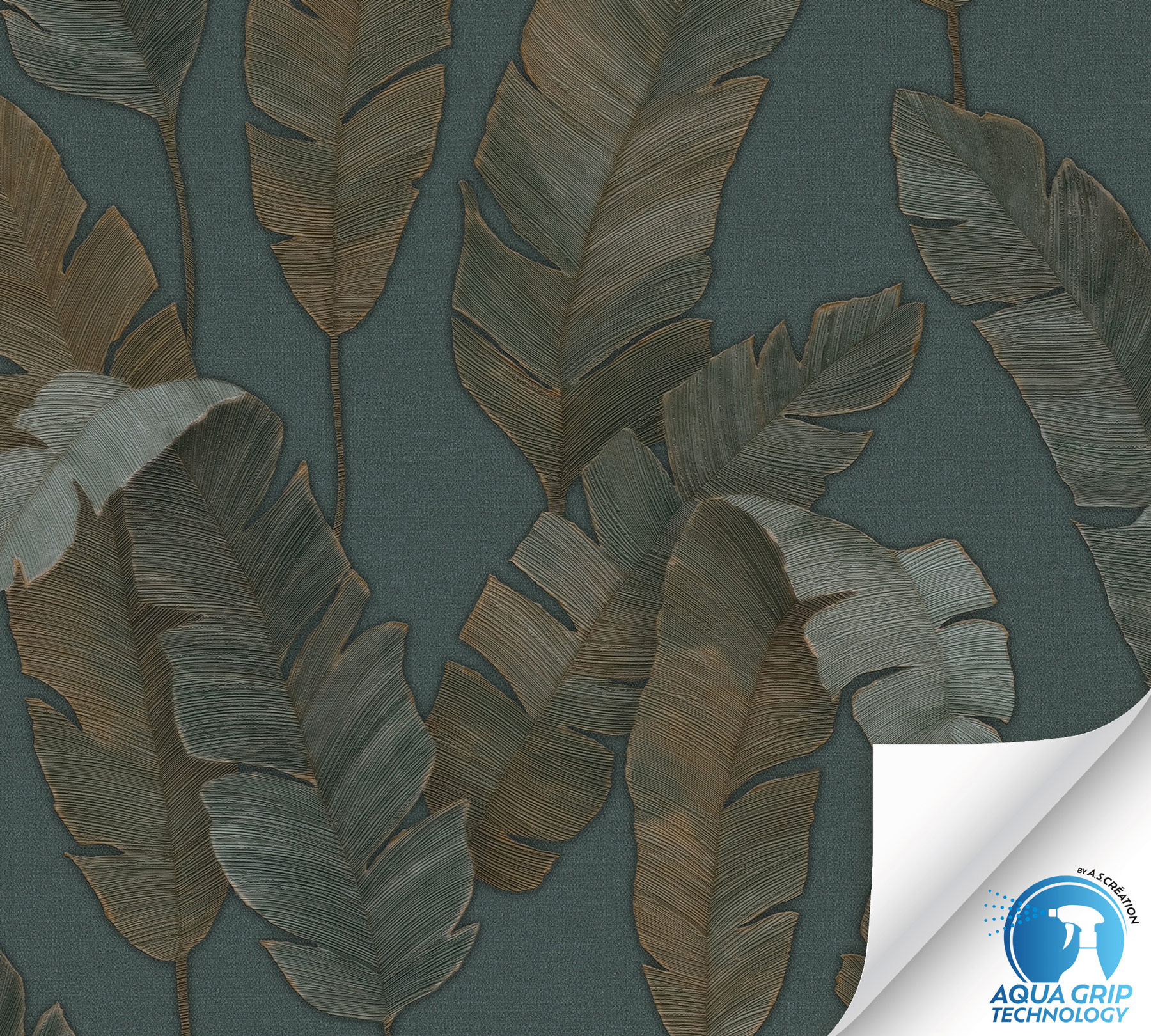 AS Vliestapete WOW Designdrop Blätter Grün 784531 AS Vliestapete WOW Designdrop Blätter Grün 784531