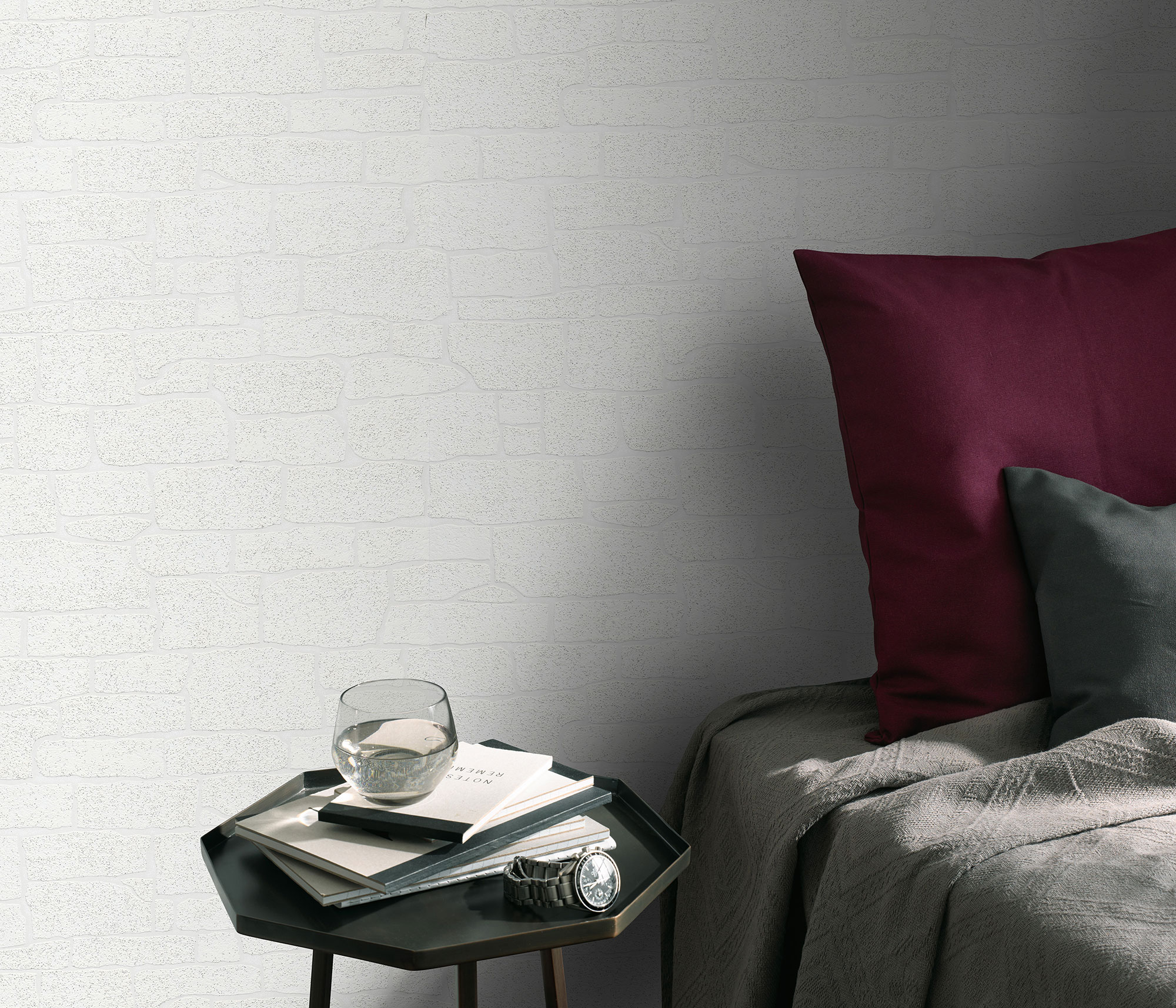 Erismann Vliestapete Imitations 2 weiß Steinoptik 1009101