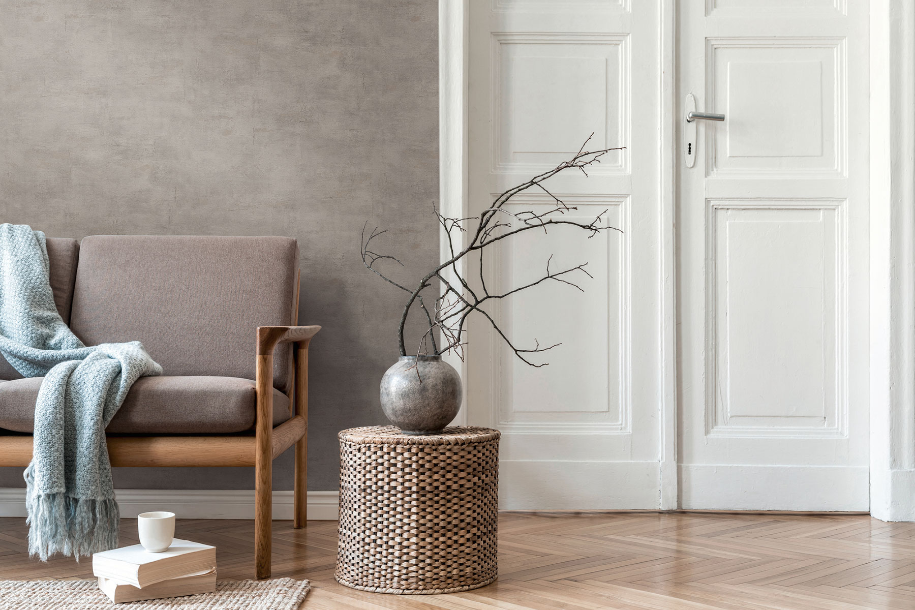 AS Vliestapete Daniel Hechter 7 Putzoptik Grau 306683