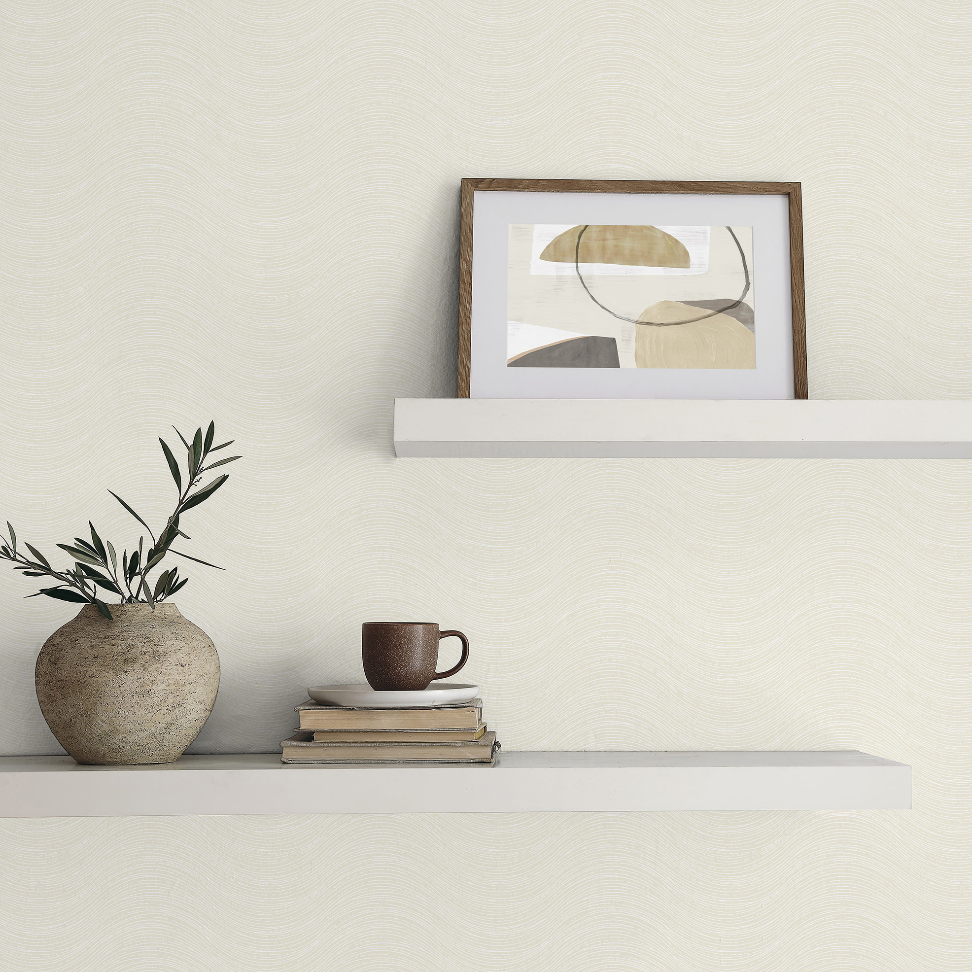 Hohenberger Vliestapete Chalk Ripple Cream 65517