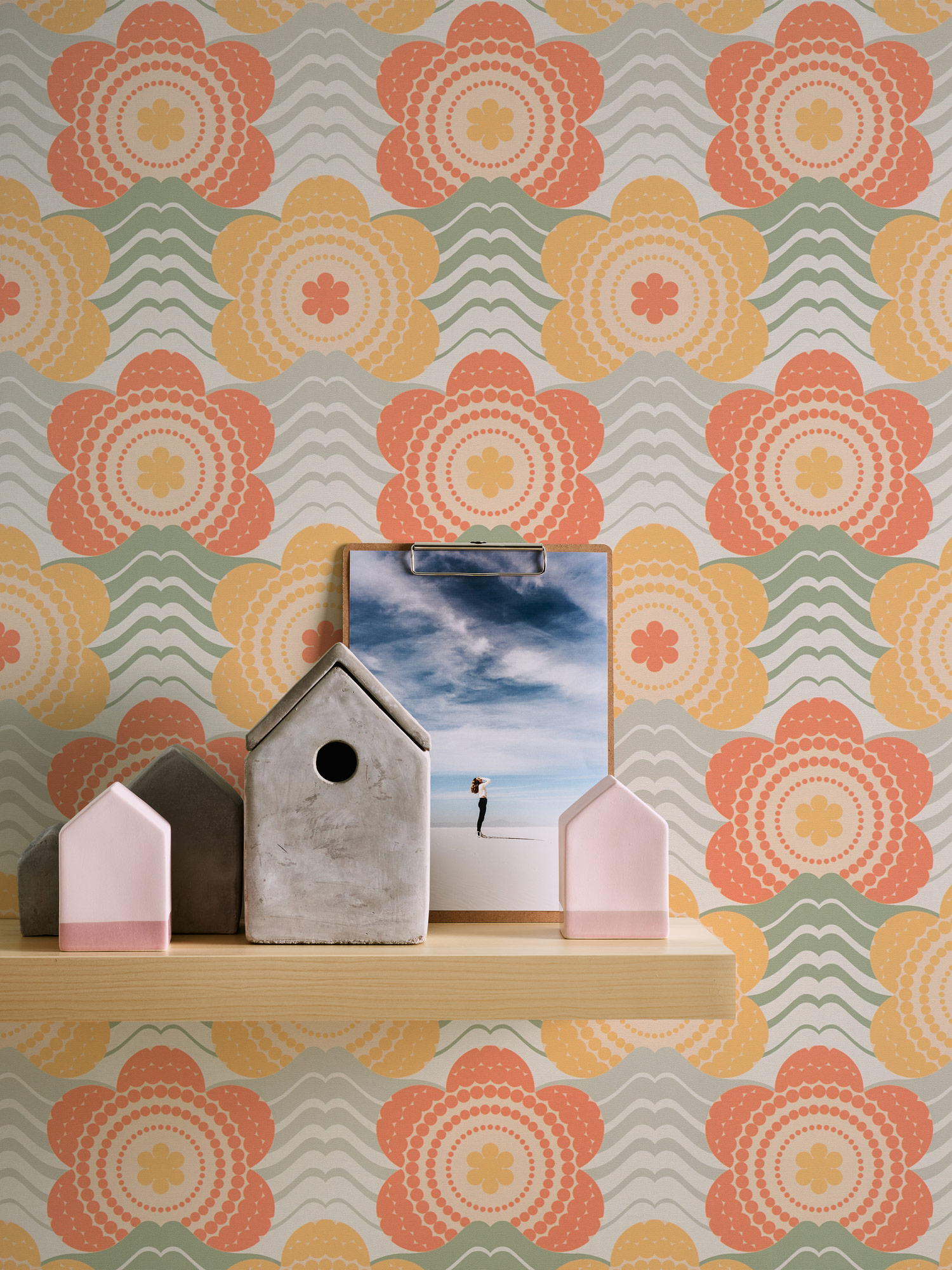 AS Creation Vliestapete Retro Chic Orange 395394