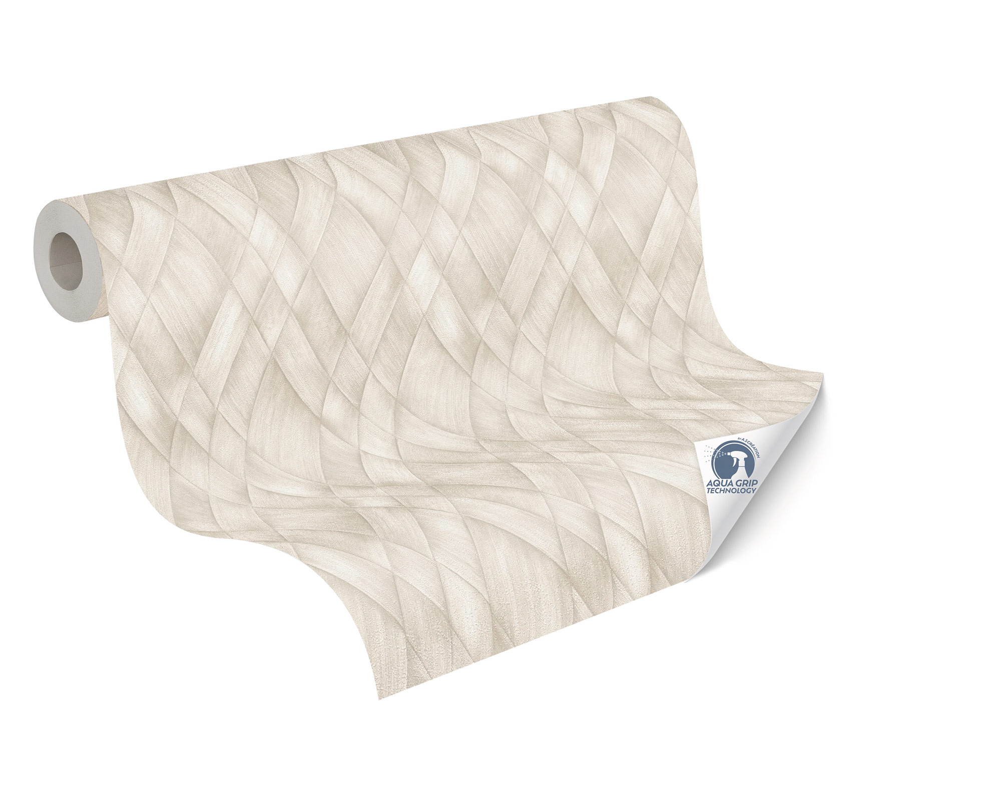 AS Vliestapete Cosiness Designdrop 2 3D-Optik Grau 793132