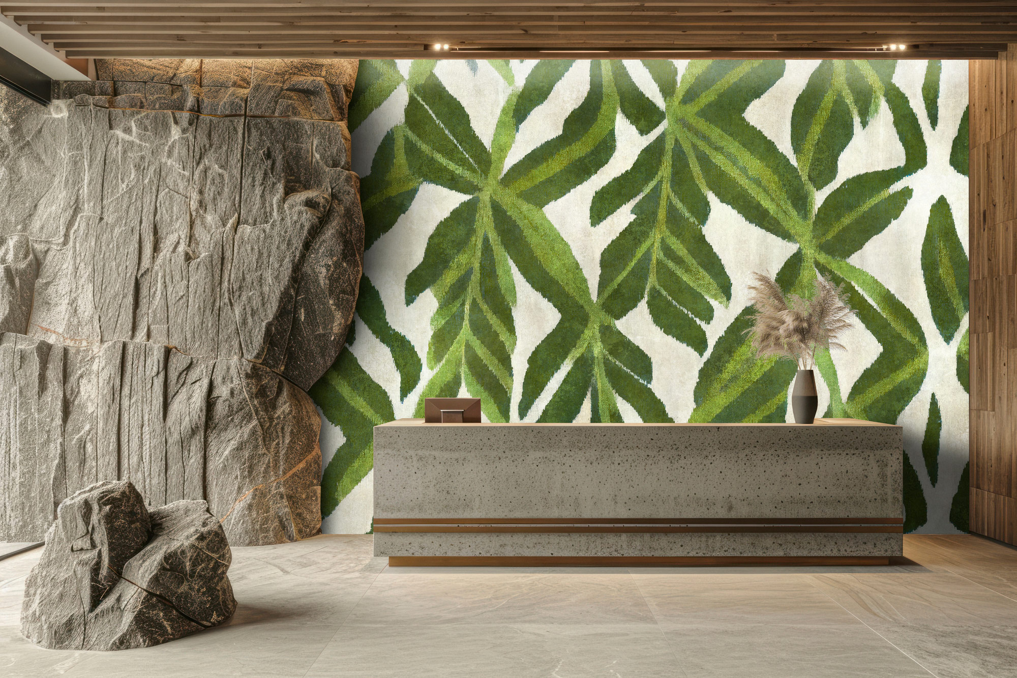 AS Fototapete Walls by Patel 5 Blätter Grün DD134207