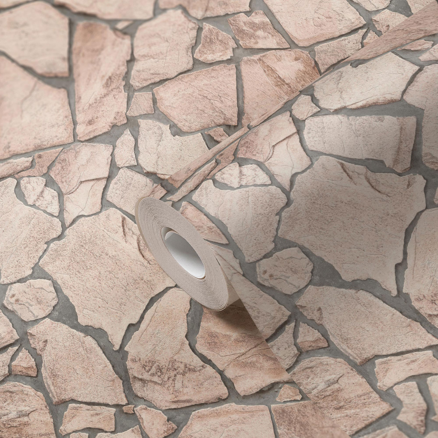 AS Vliestapete Elements 2 Steintapete Beige 927323