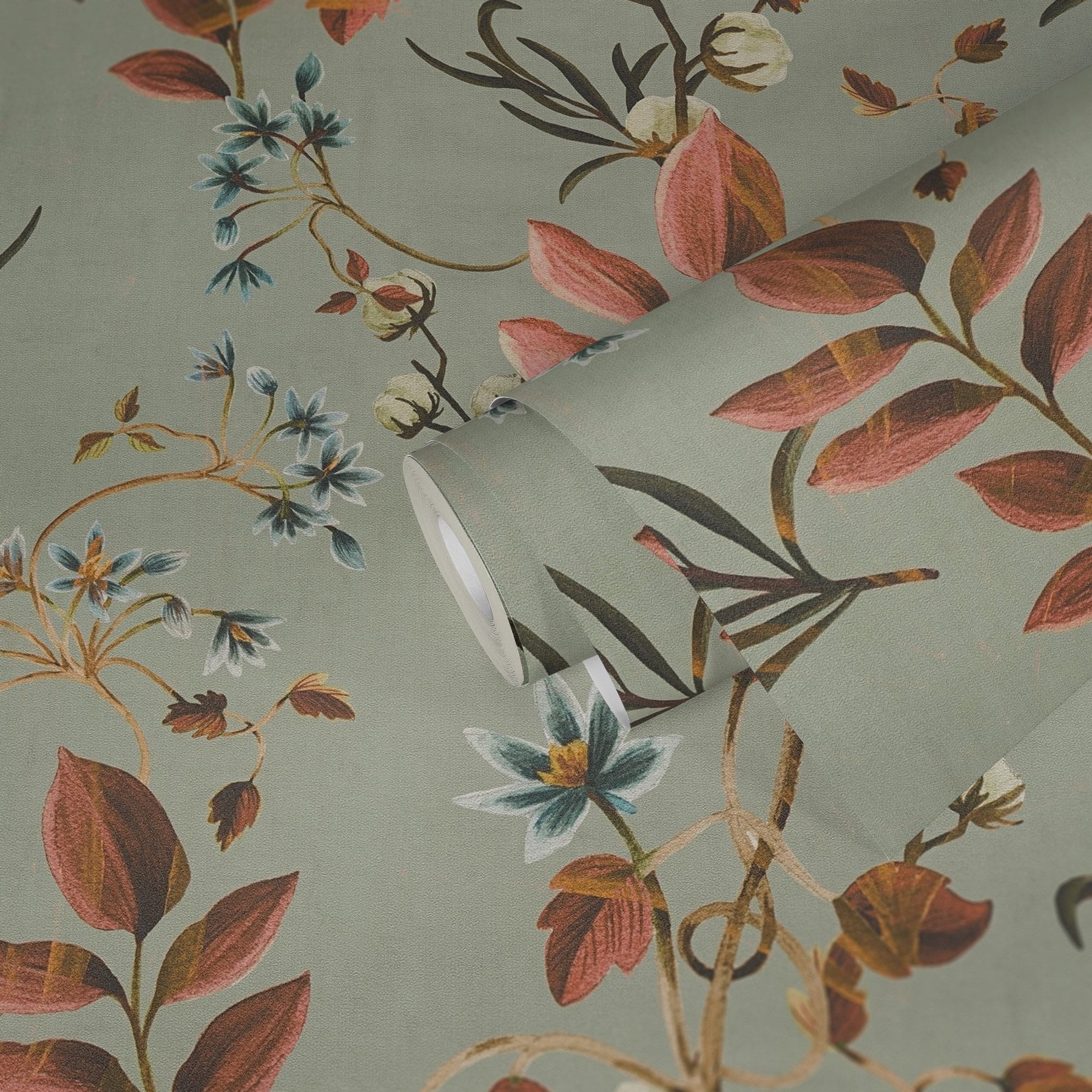 AS Vliestapete Anna d'Andrea Floral Grau 782122