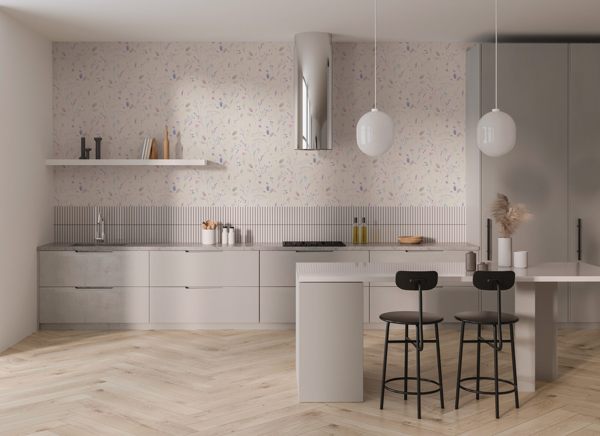 AS Vliestapete PintWalls 3 Floral Weiß 791702