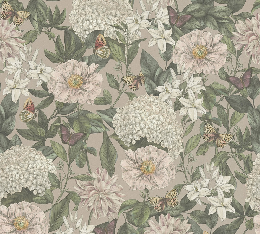 Livingwalls Vliestapete Drawn Into Nature Floral 394262 Livingwalls Vliestapete Drawn Into Nature Floral 394262