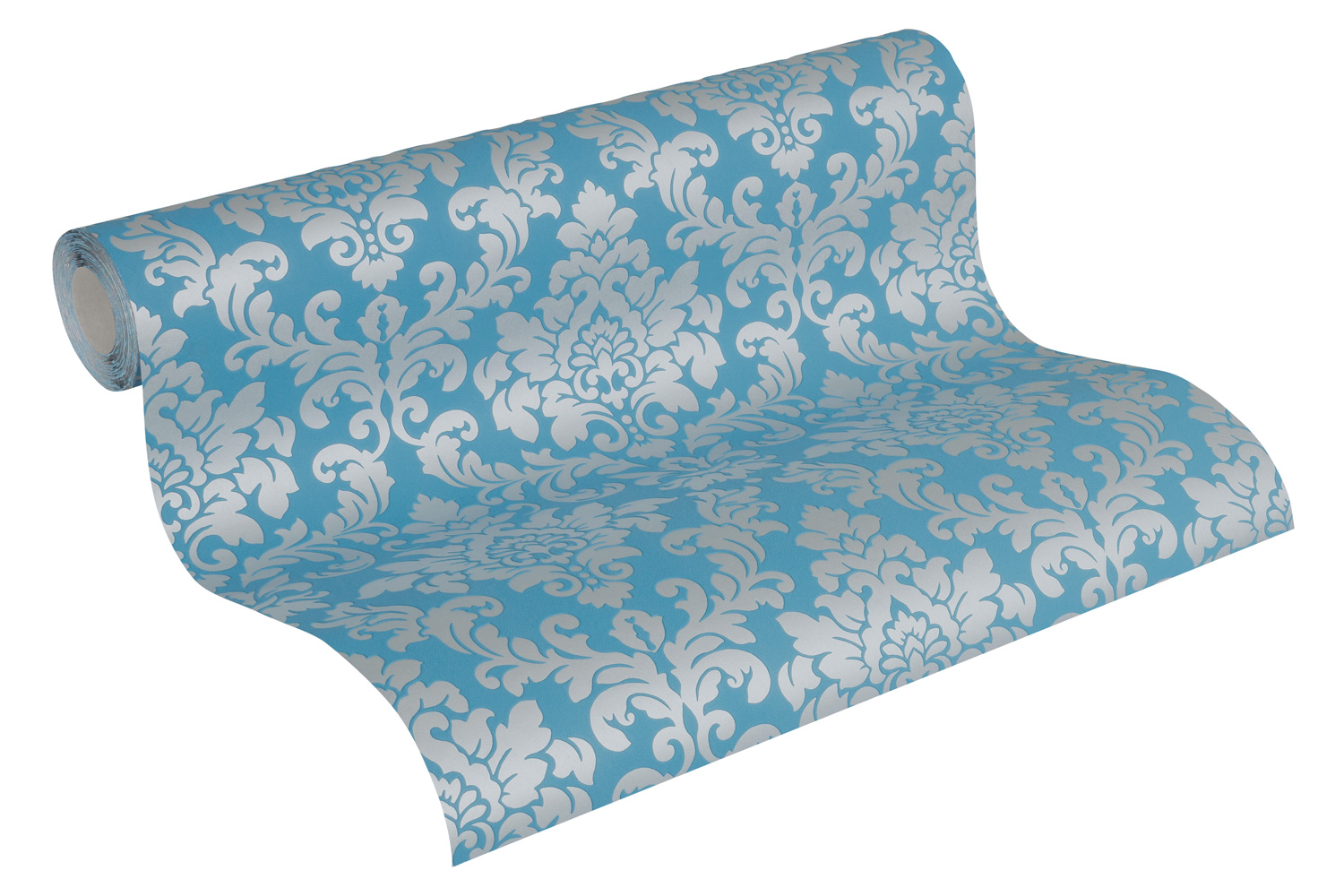 Thomas Vlies-Tapete Barock blau/silber TLT017 - 360894