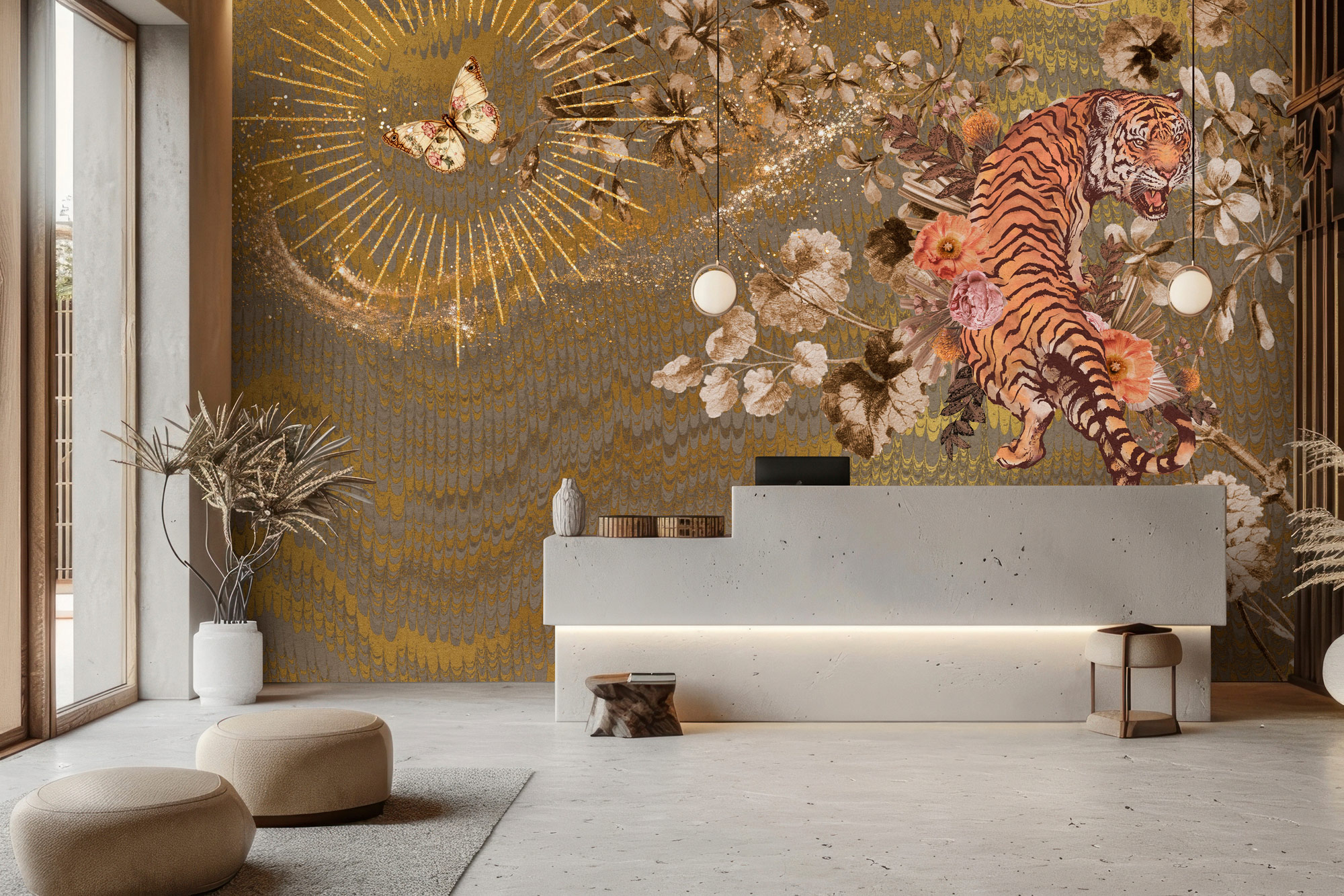 AS Fototapete Walls by Patel 5 Tiger Gold DD134387