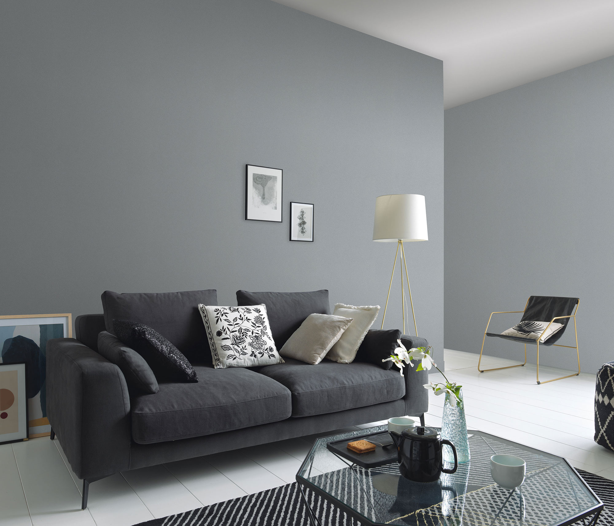 Erismann Vliestapete Elle 3 grau Unis 1033510