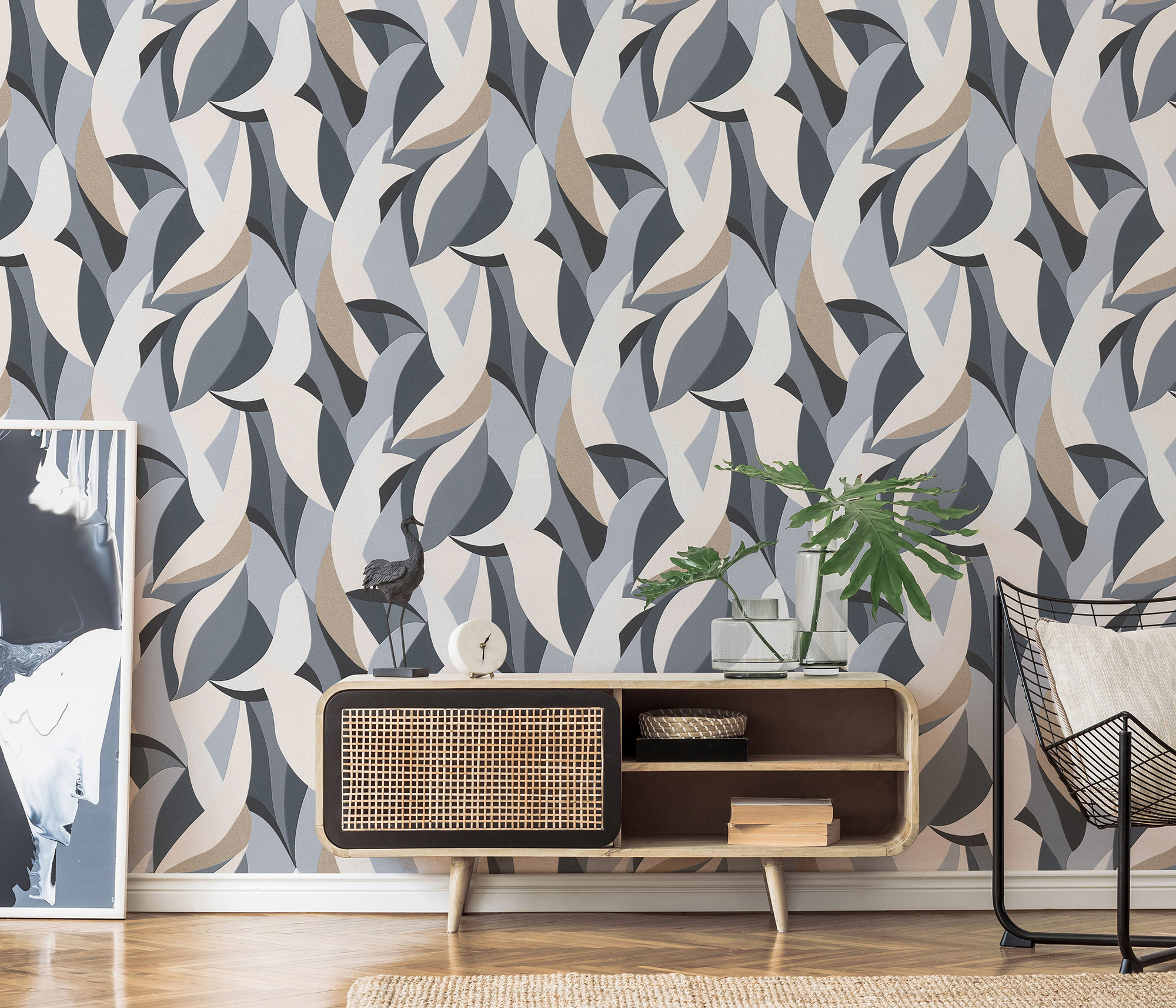 Erismann Vliestapete Elle 3 schwarz 1033115