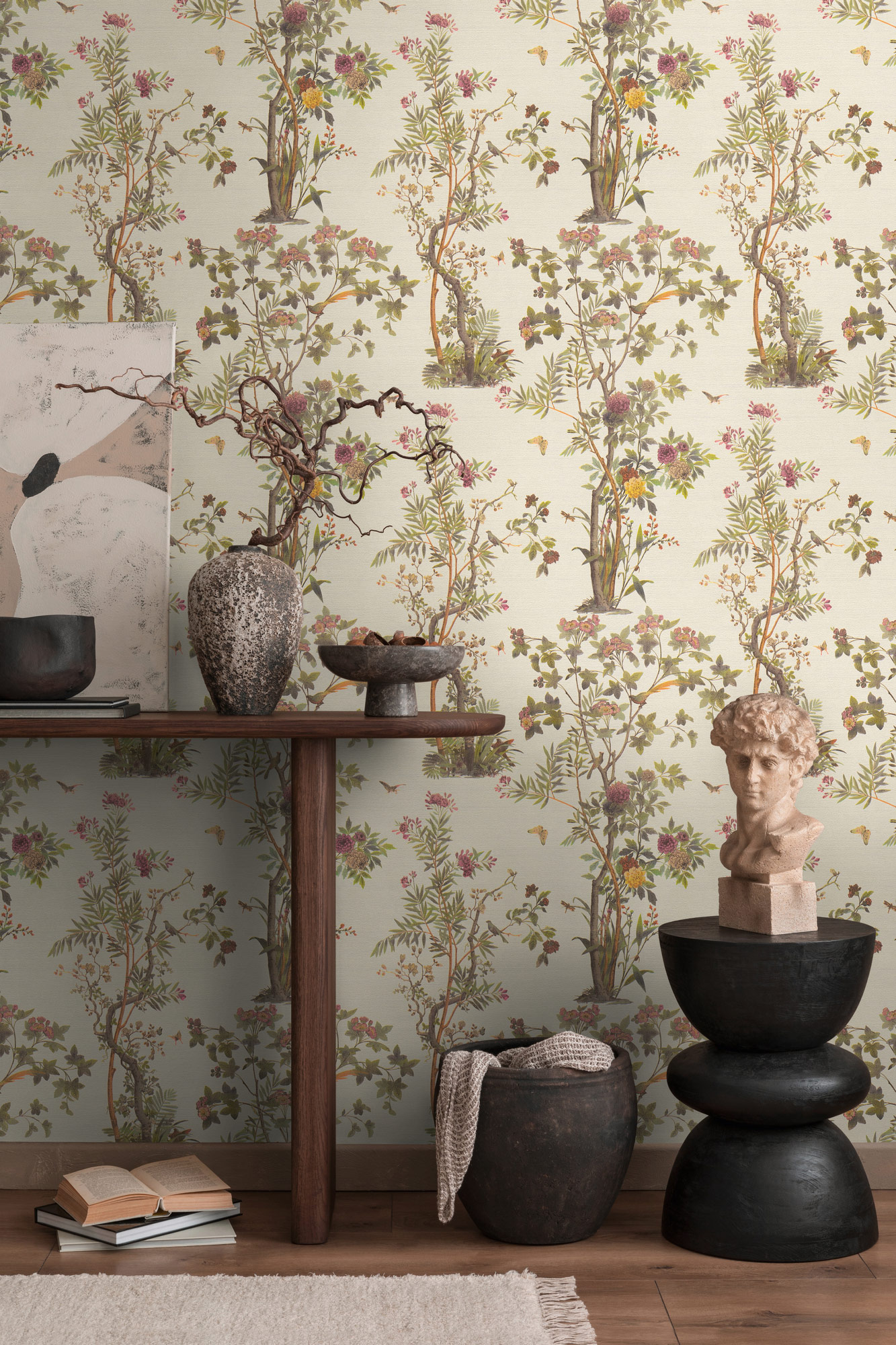 AS Vliestapete History of Art 2 Floral Grün 790431