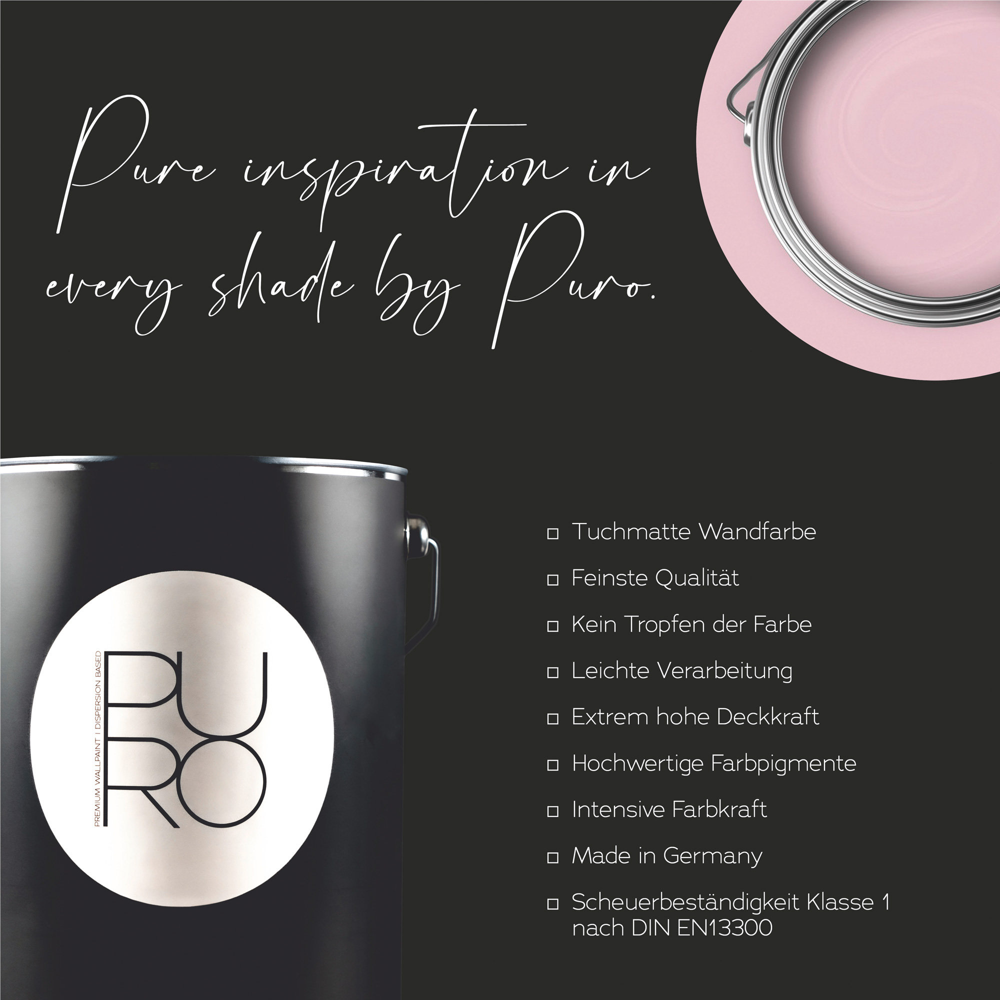 AS Premium Innenwandfarbe Puro c2006 lovely rose 1 L