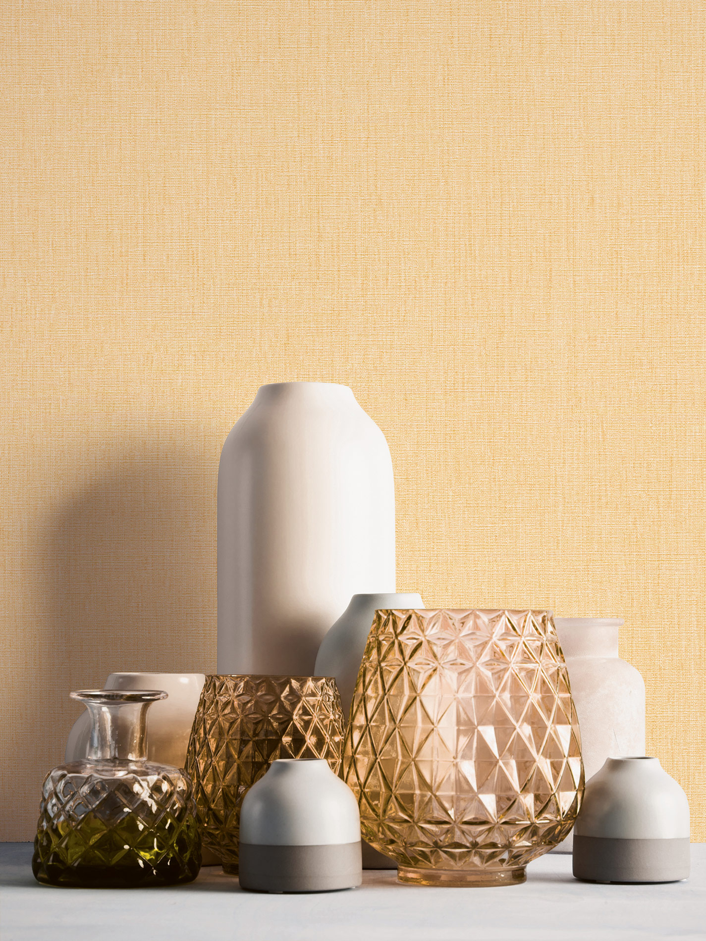 Livingwalls Vliestapete Stories of Life Uni Beige 396518