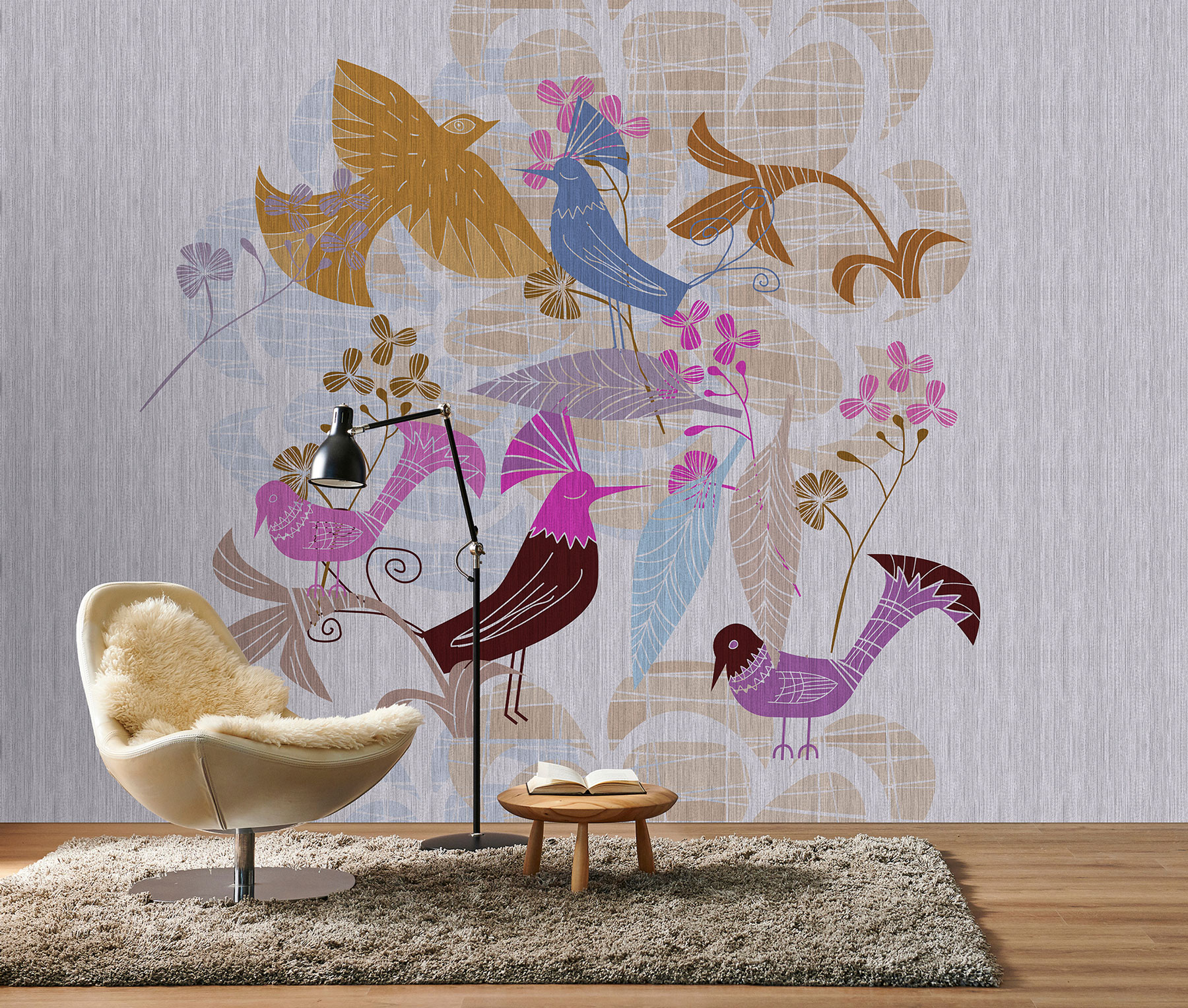 AS Fototapete Walls by Patel 3 Vögel DD122444