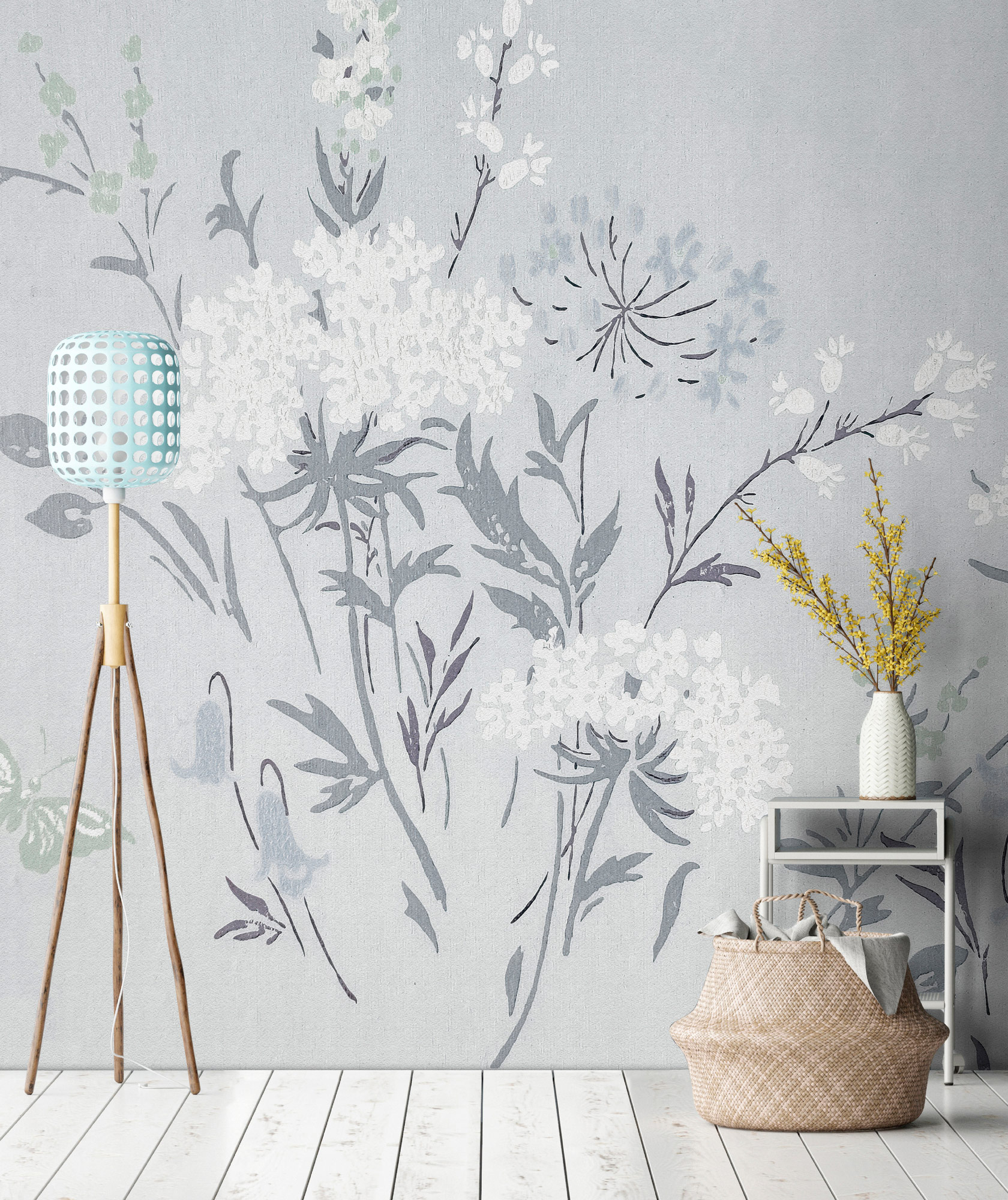 AS Fototapete Walls by Patel 5 Blumen Blau DD134759