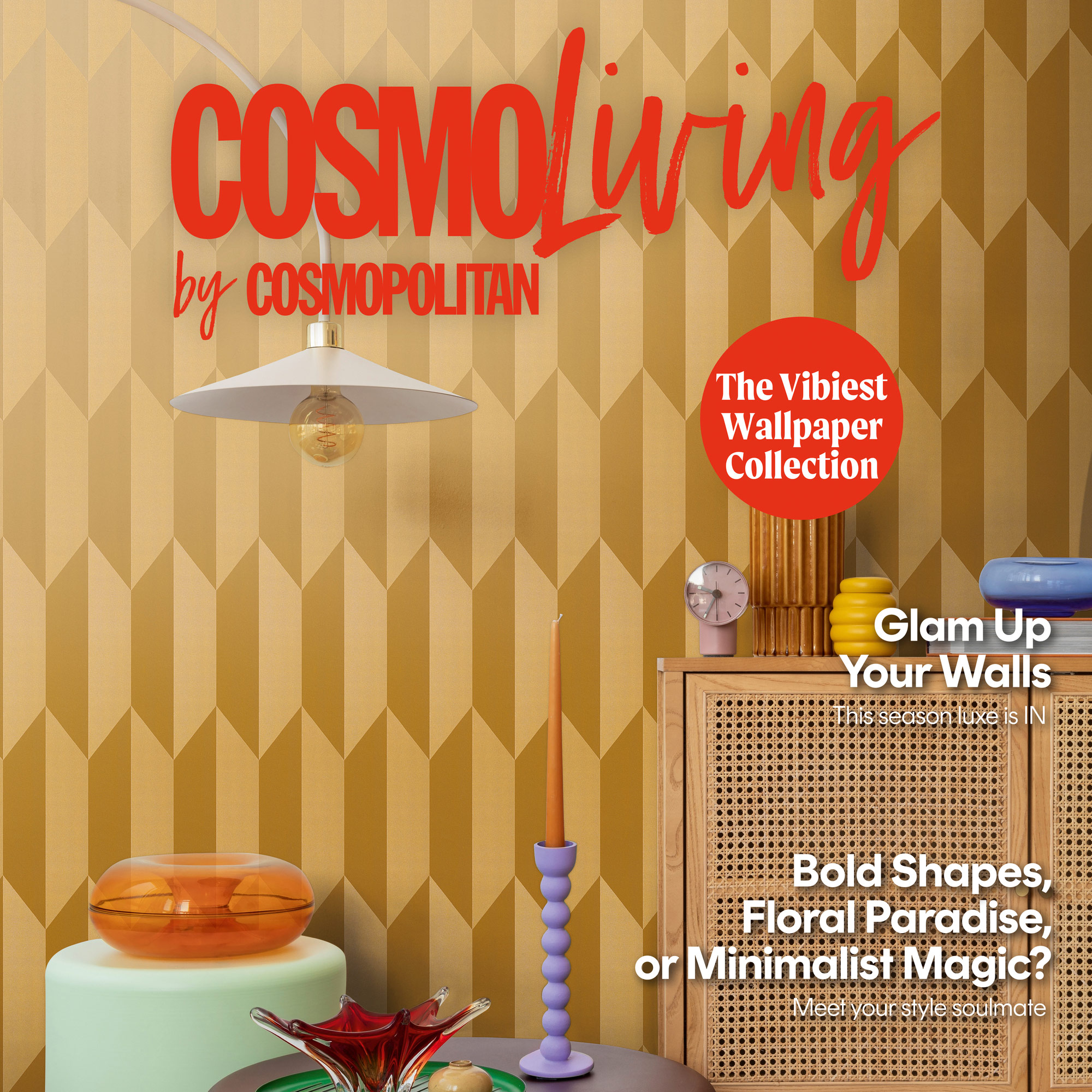 AS Vliestapete CosmoLiving 3D Gold 790866