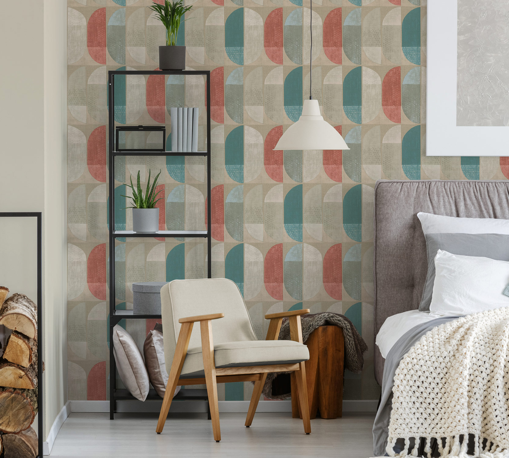 AS Création Vliestapete Geo Nordic beige/creme 375311