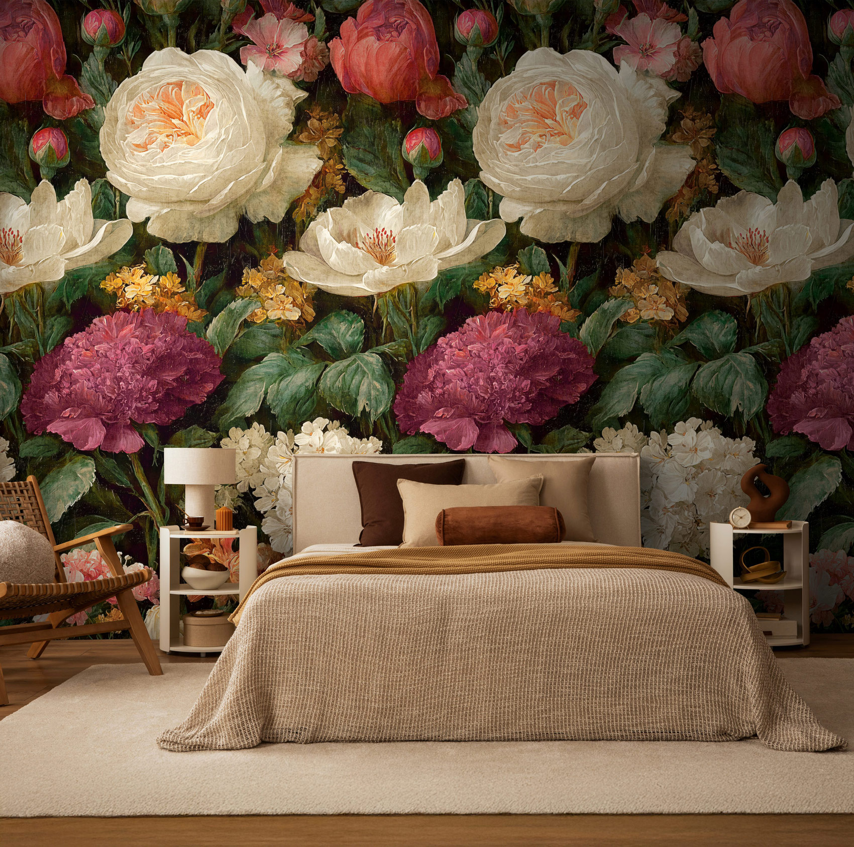 AS Fototapete The Wall 4 Rosen Beige 792492