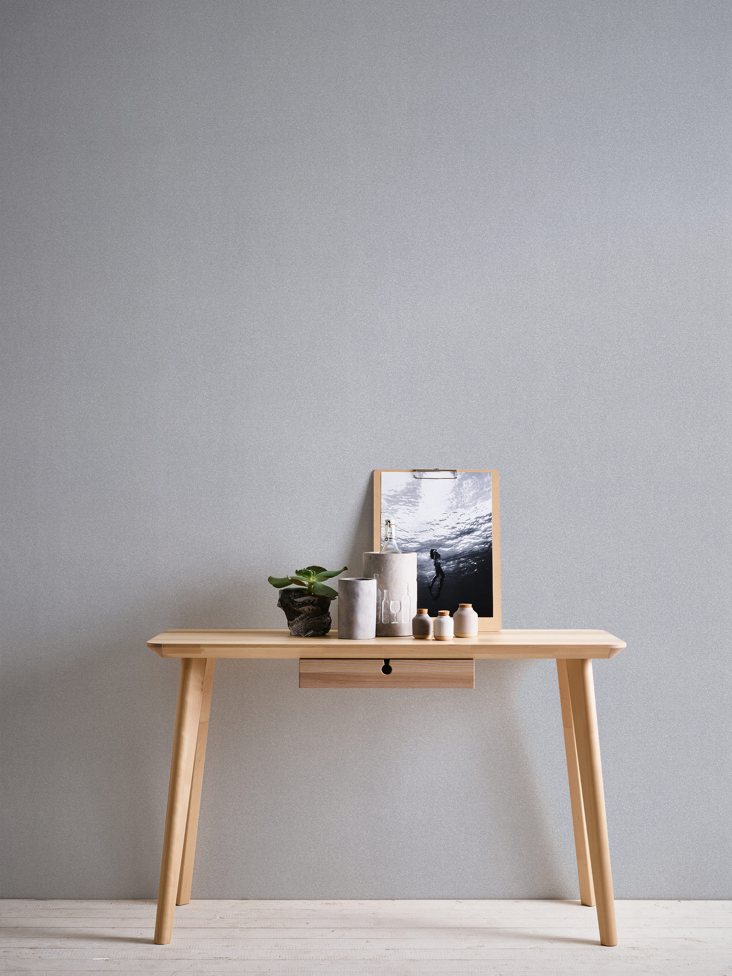 AS Vliestapete grau Unis New Elegance 375561