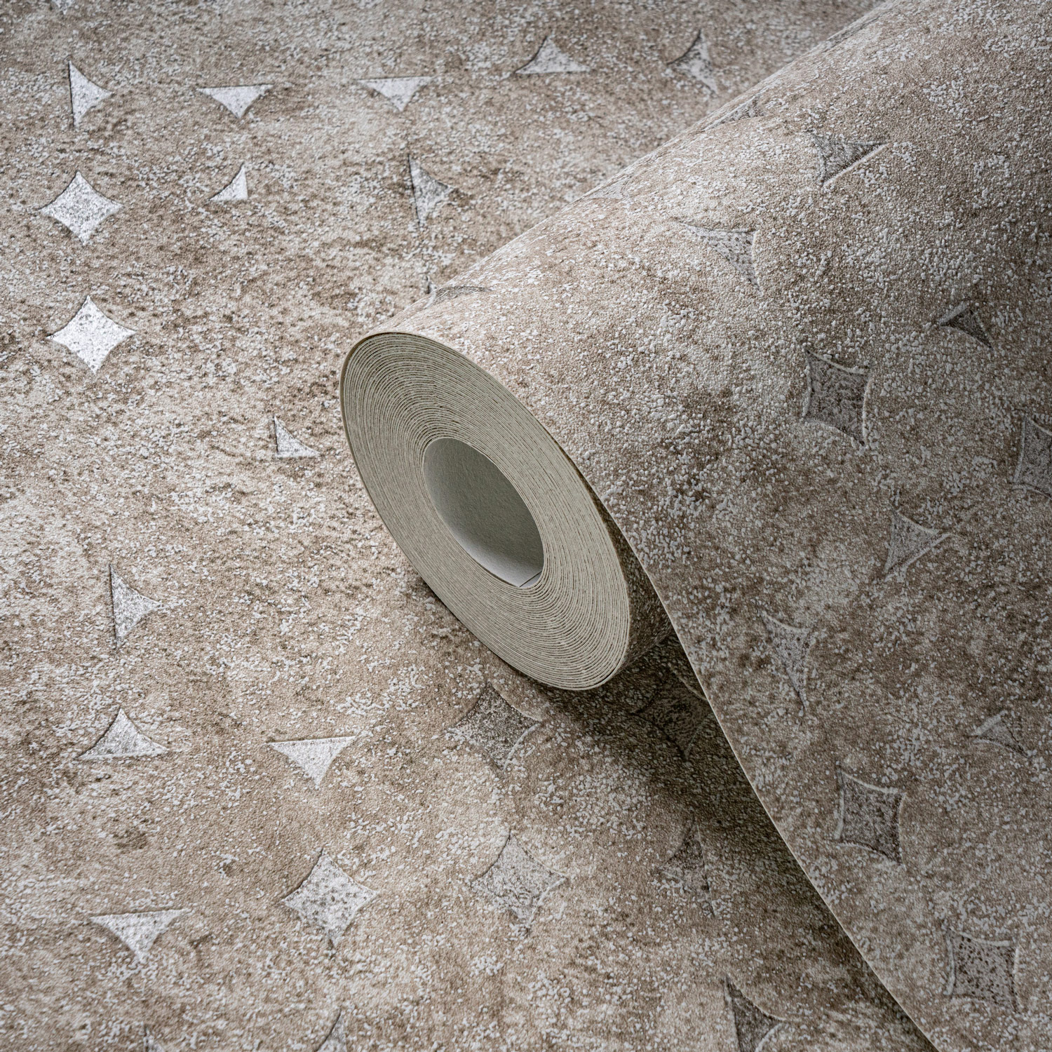 Livingwalls Vliestapete Stories of Life Used-Look Grau 39656