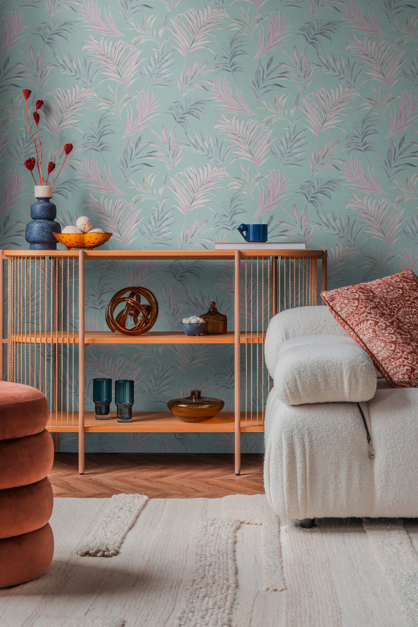 AS Vliestapete CosmoLiving Dschungel Blau 791082