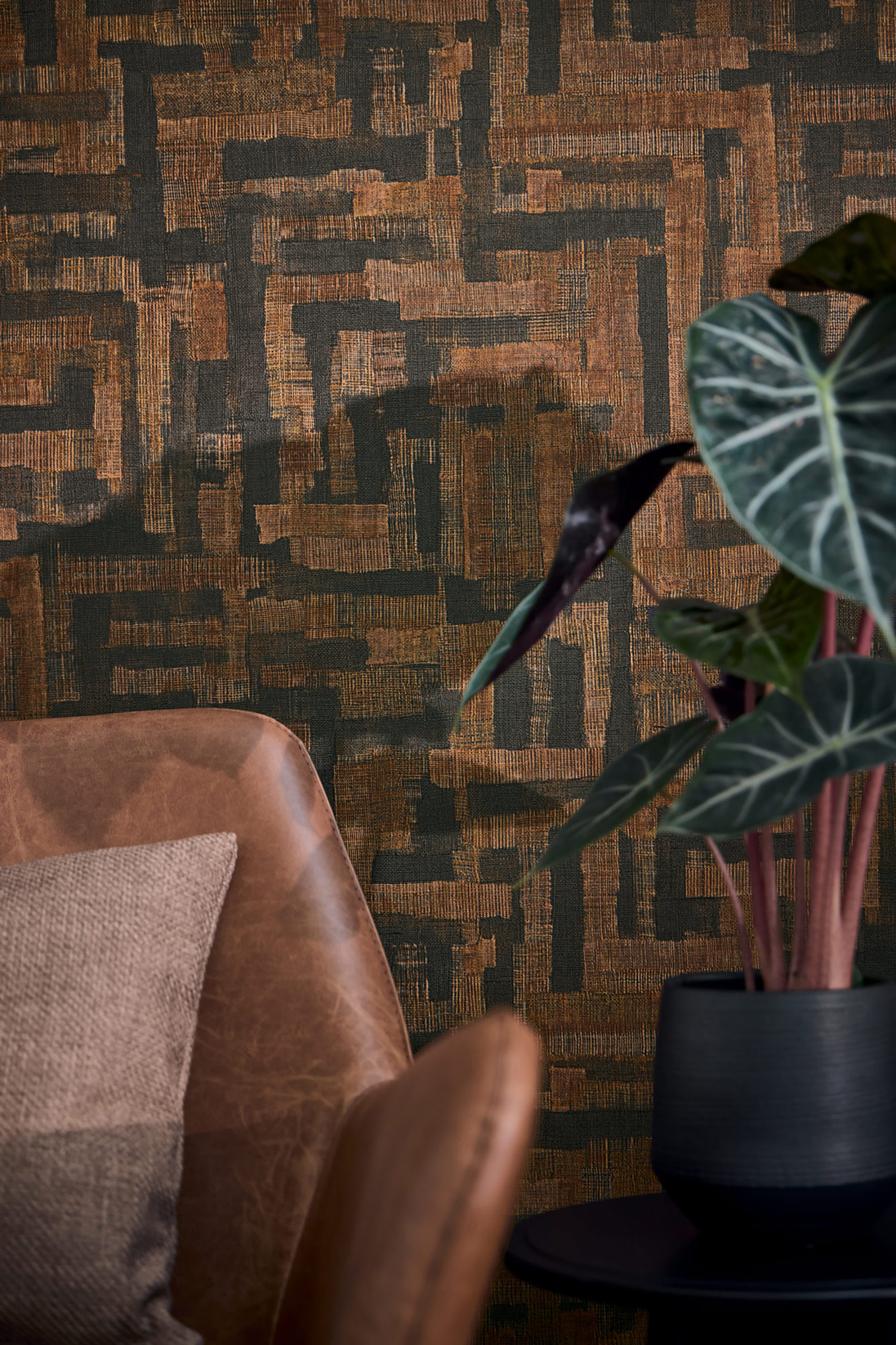 AS Vliestapete MS Hot Spots Ethno Braun 782046