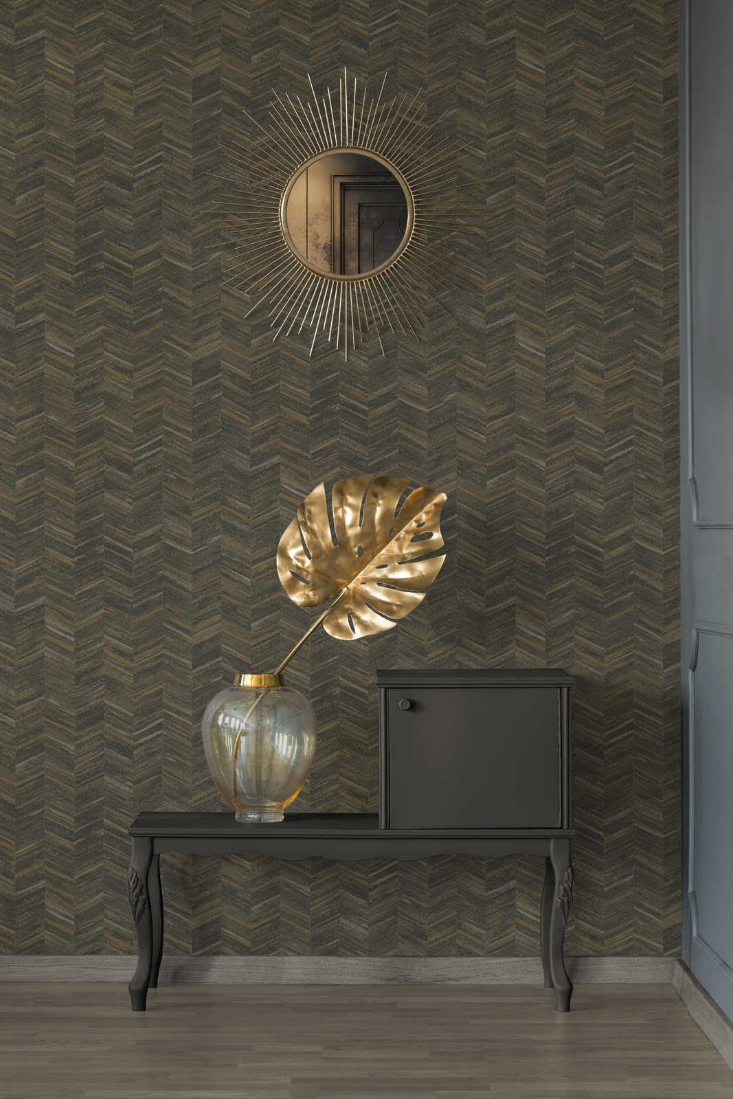 AS Creation Vliestapete Geo Effect schwarz 383097