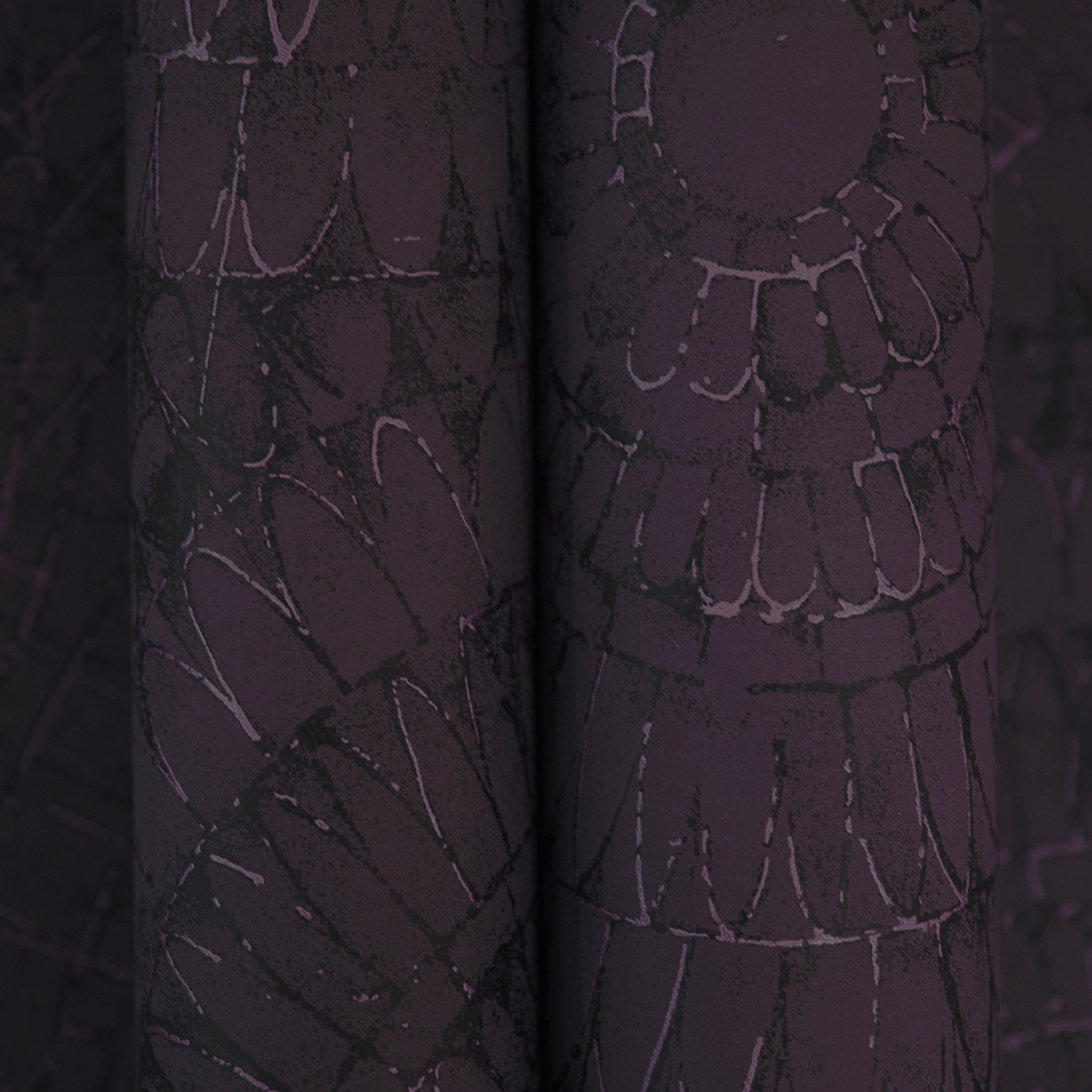 Hohenberger Vliestapete Chalk Notre Dame Aubergine 65571