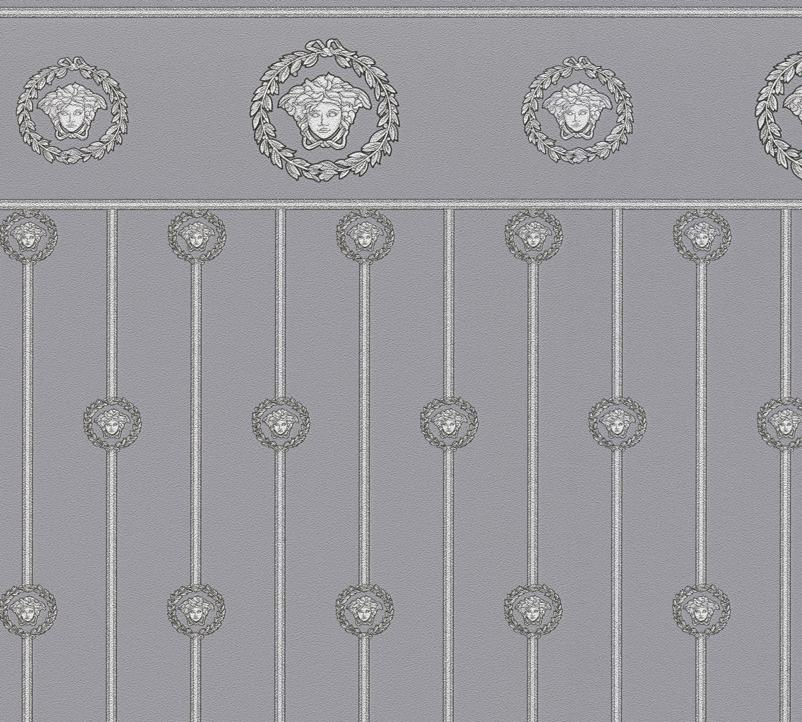 AS Vliestapete Versace 6 Barock Tapete Grau 791313