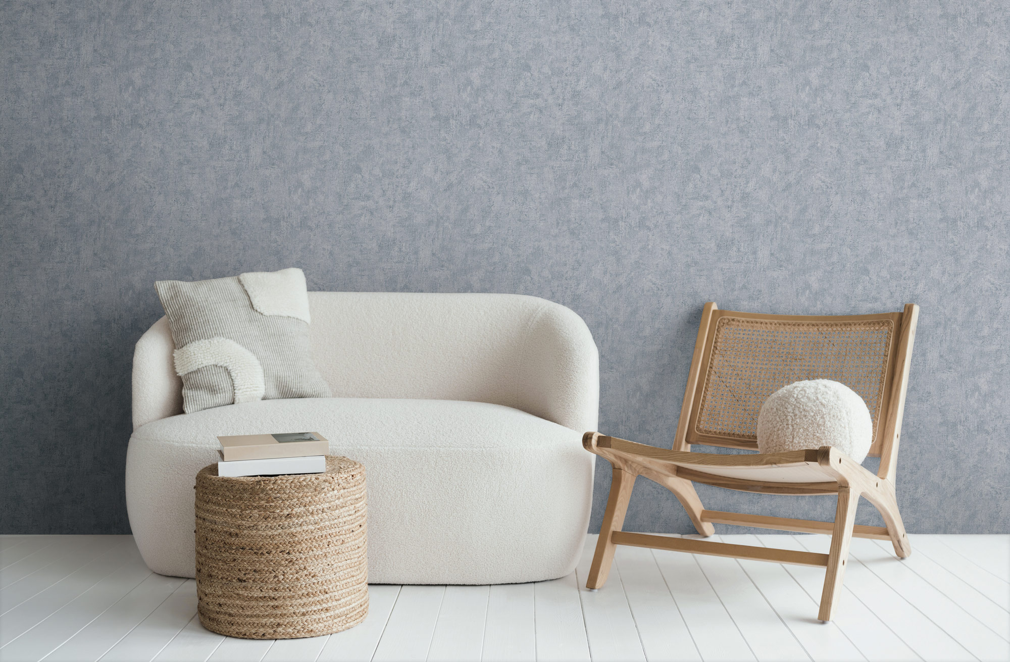 AS Vliestapete History of Art 2 Struktur Blau 790516