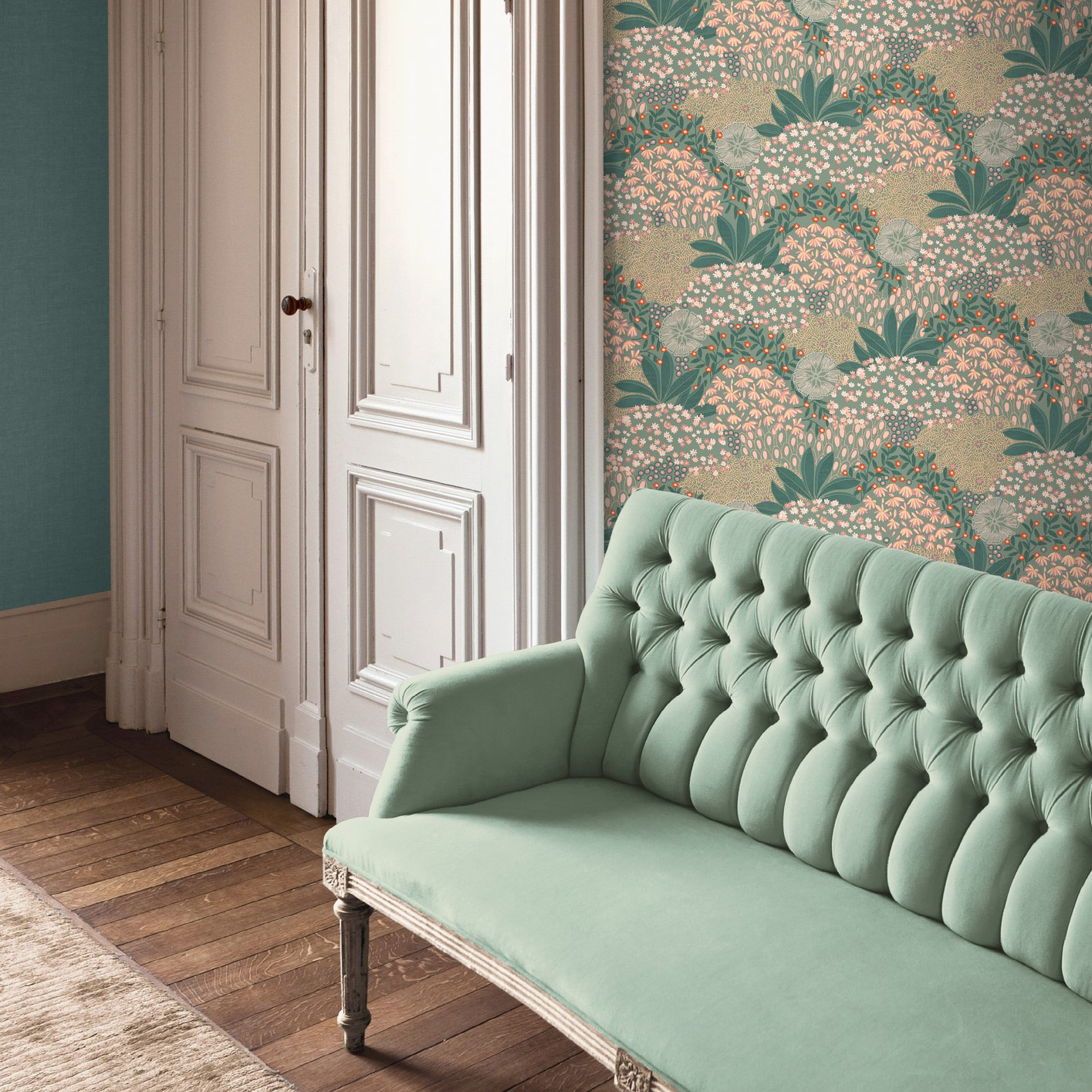 AS Vliestapete Nara Satintapete Blümchentapete 387401