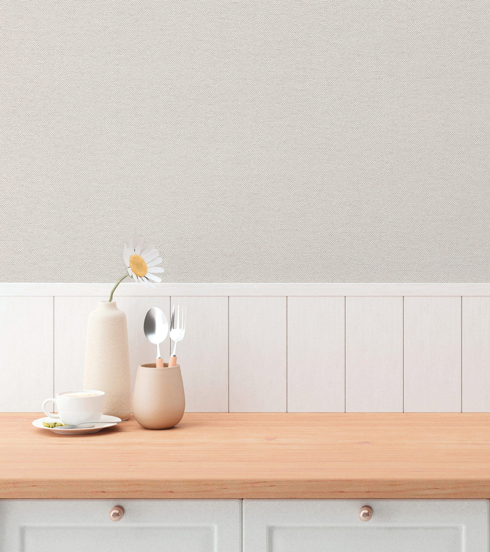 AS Vliestapete Hygge 3 Uni Beige 790985