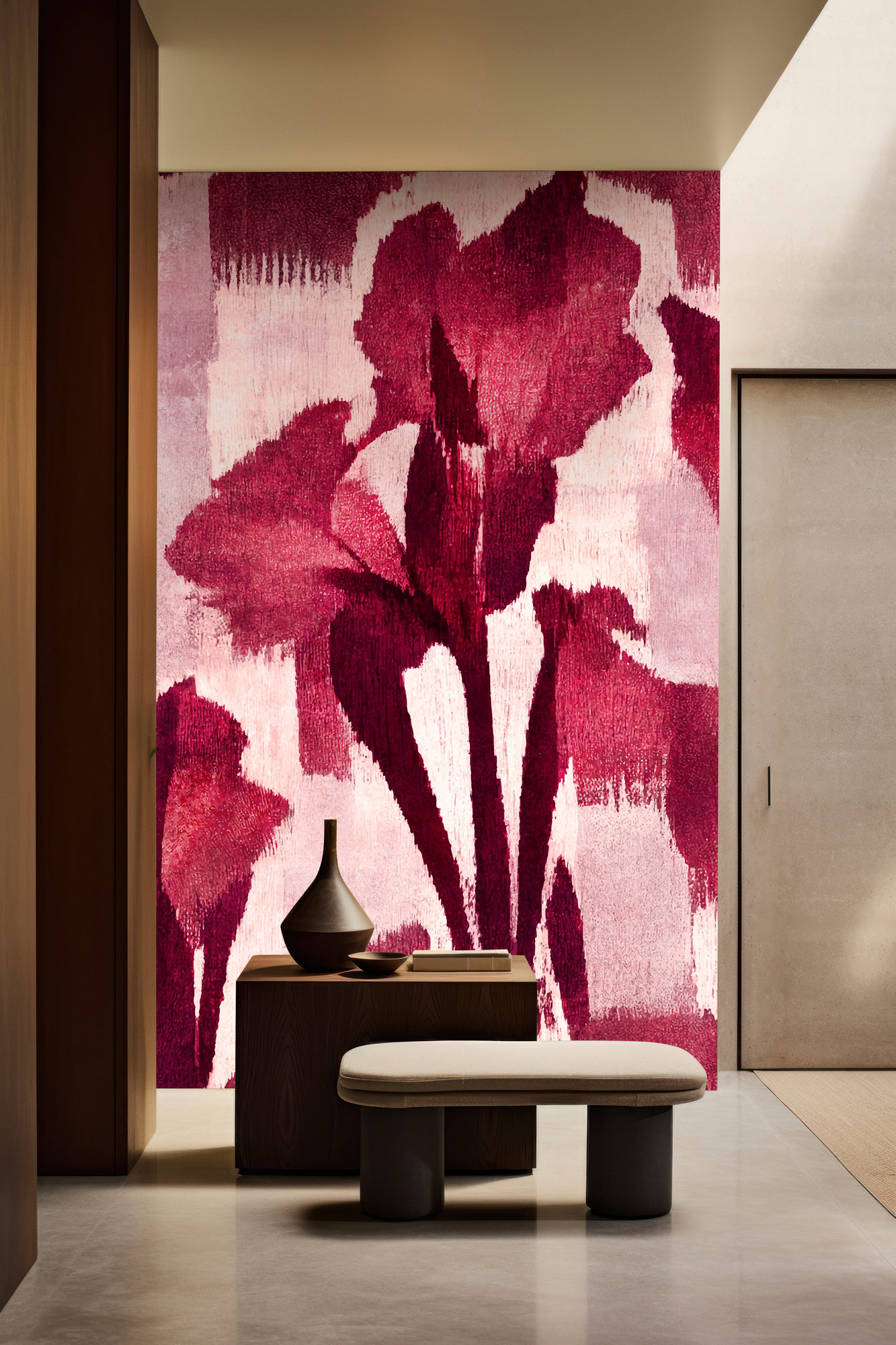 AS Fototapete Walls by Patel 5 Blumen Dunkelrot DD134231