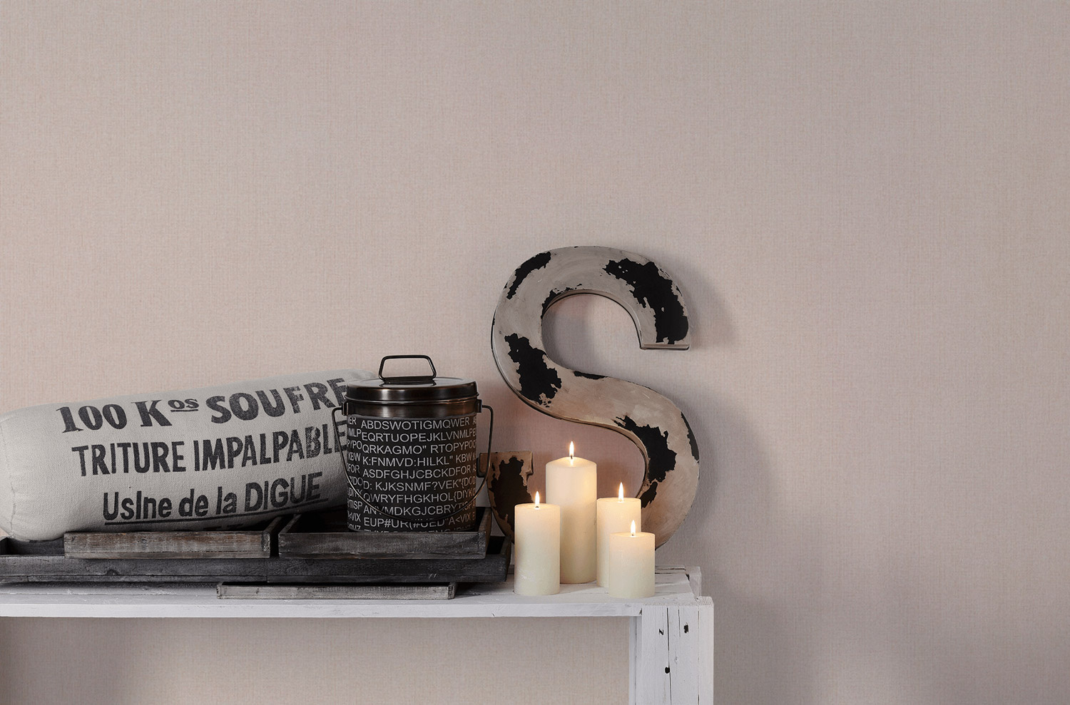 AS Vlies Textil-Tapete Hygge Unitapete beige 363786